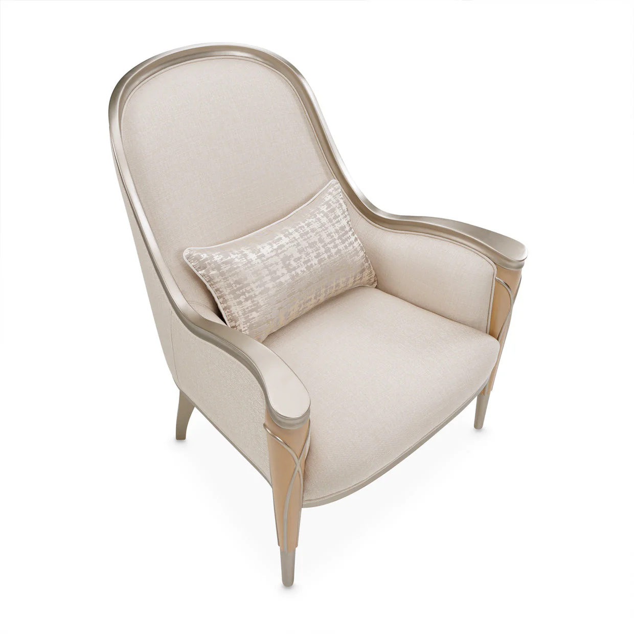 Michael Amini Villa Cherie Caramel Accent Chair - Image 10