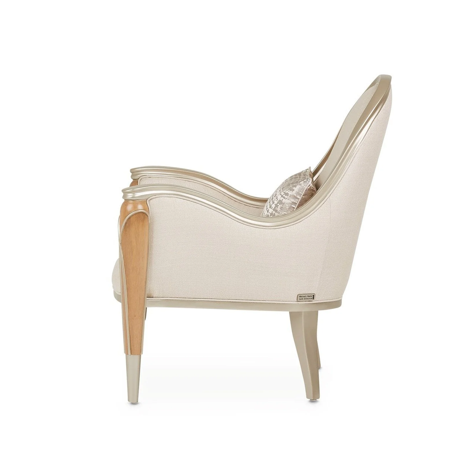 Michael Amini Villa Cherie Caramel Accent Chair - Image 8