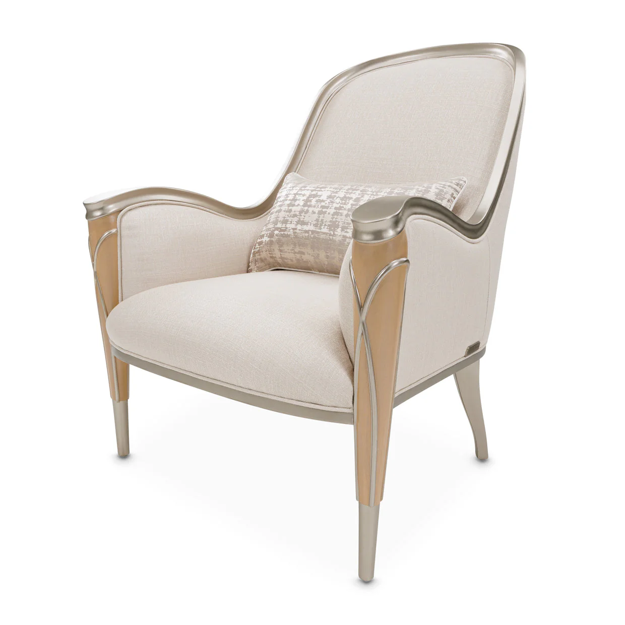 Michael Amini Villa Cherie Caramel Accent Chair - Image 9