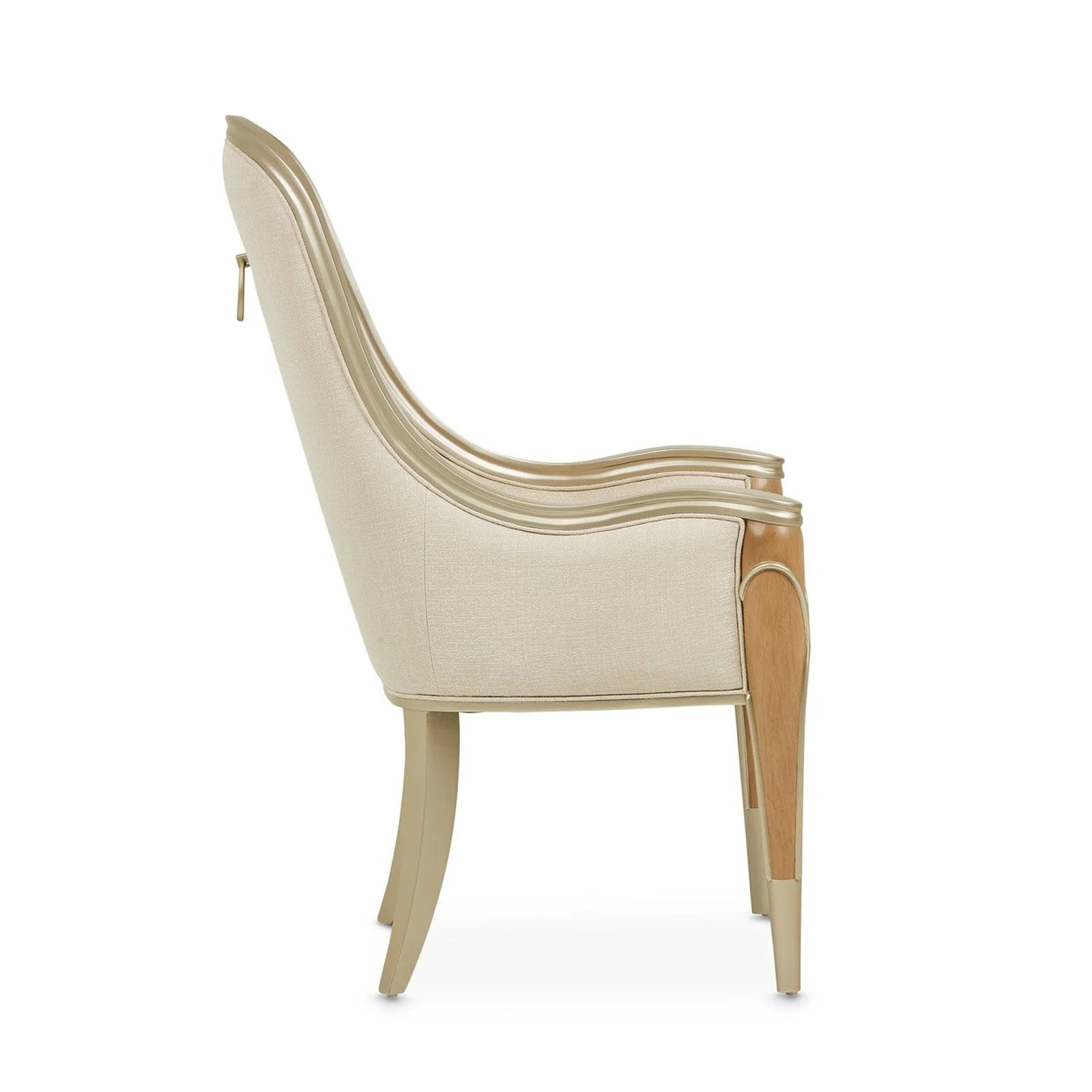 Michael Amini Villa Cherie Caramel Arm Chair - Image 4