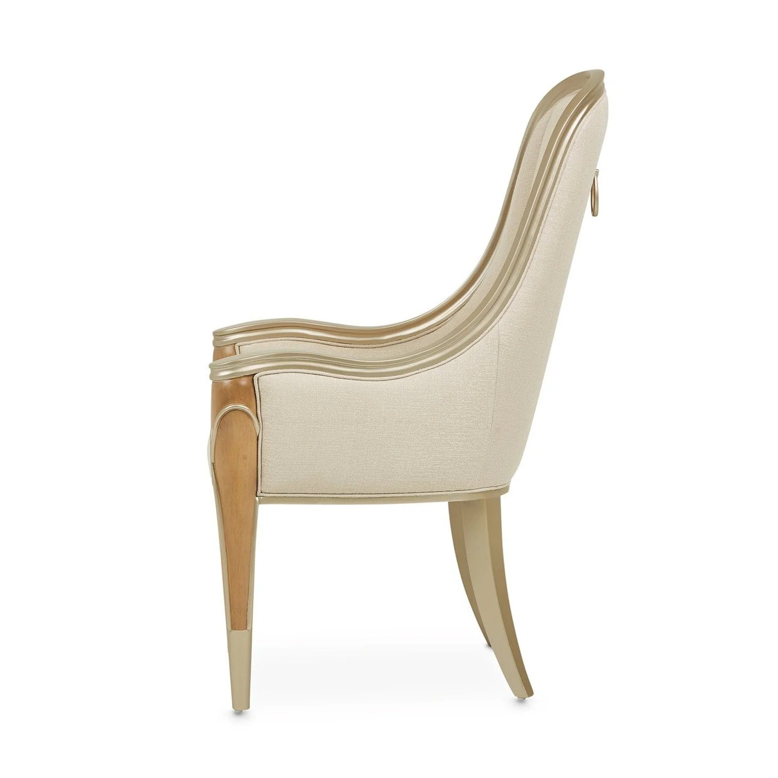 Michael Amini Villa Cherie Caramel Arm Chair - Image 8