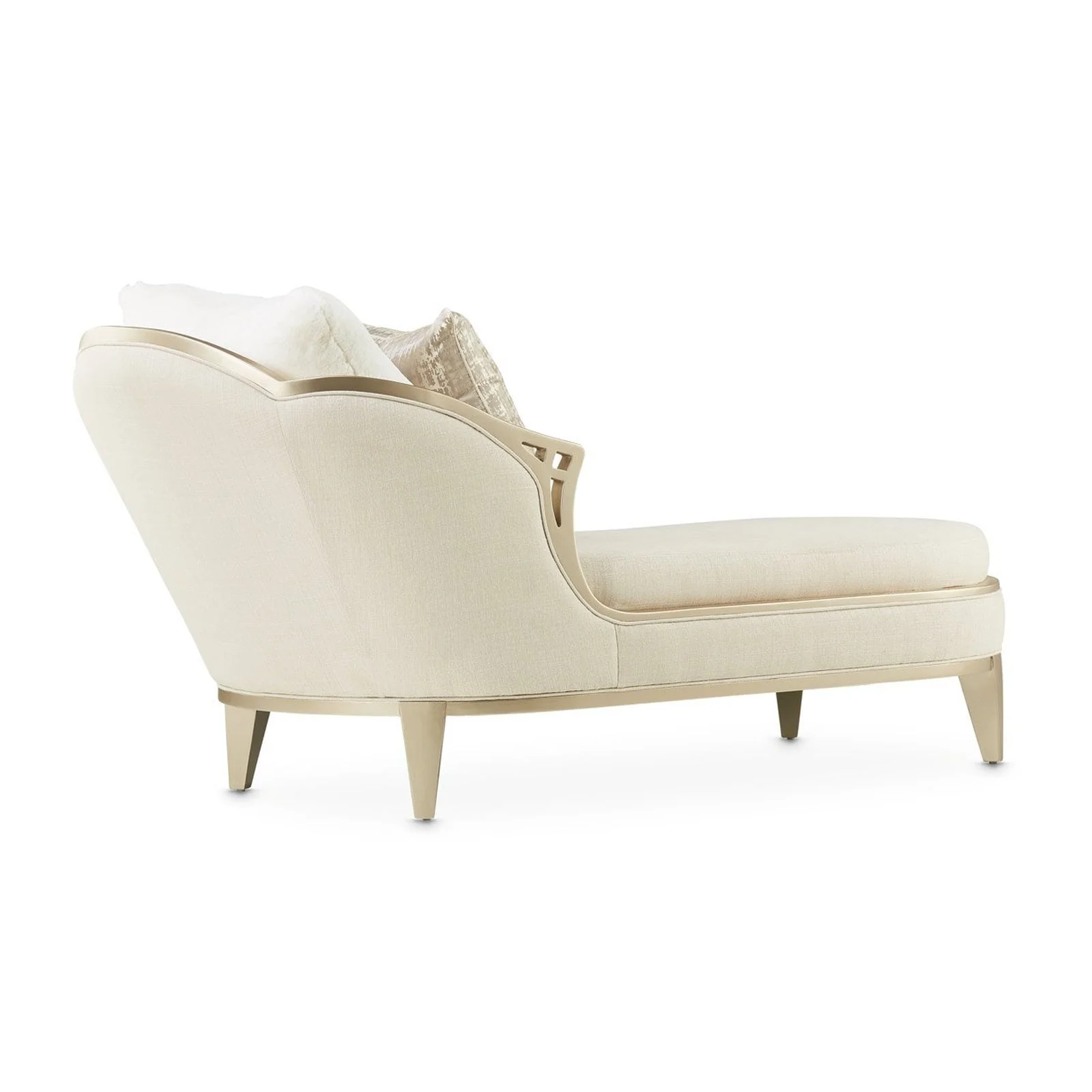 Michael Amini Villa Cherie Caramel Chaise - Image 6