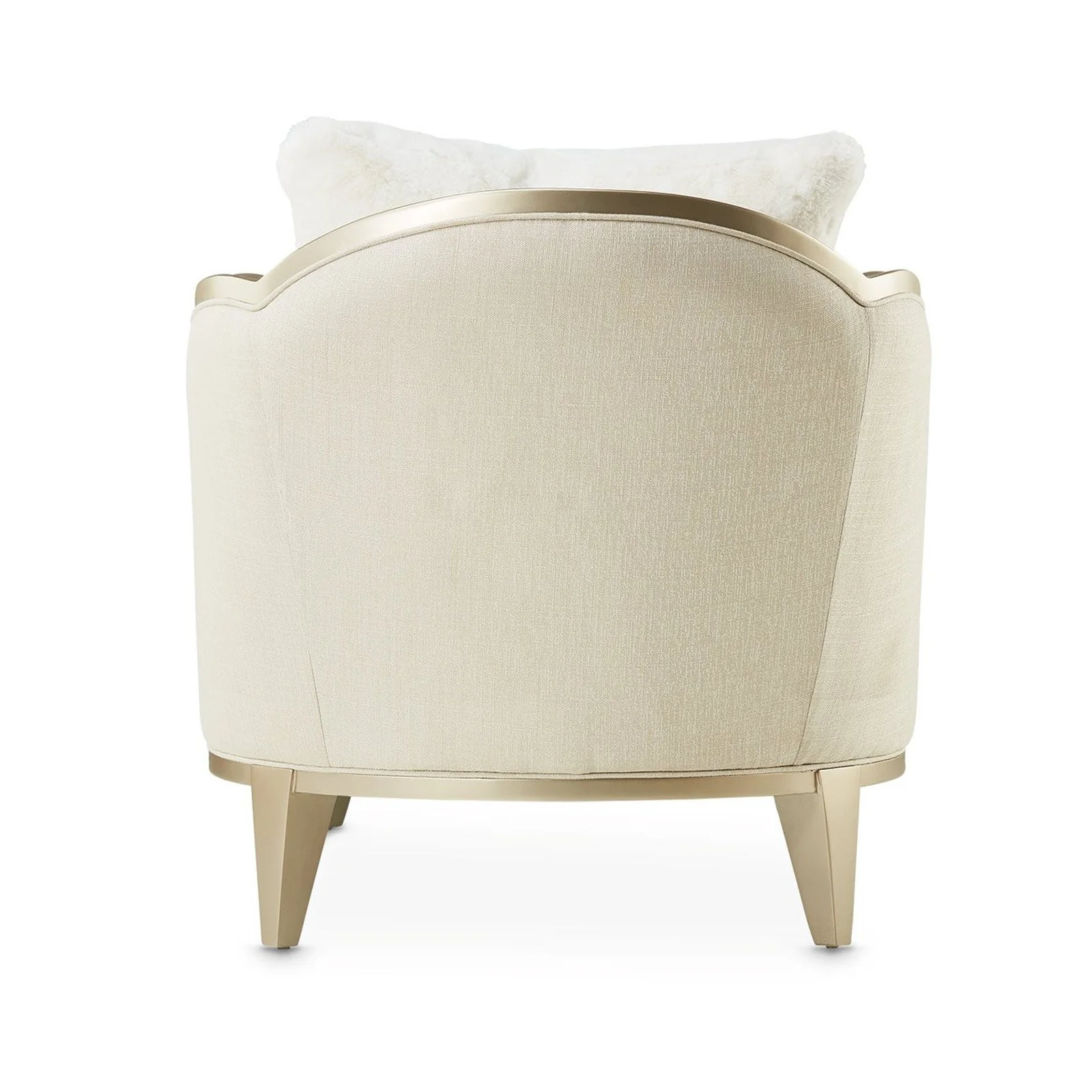 Michael Amini Villa Cherie Caramel Chaise - Image 7