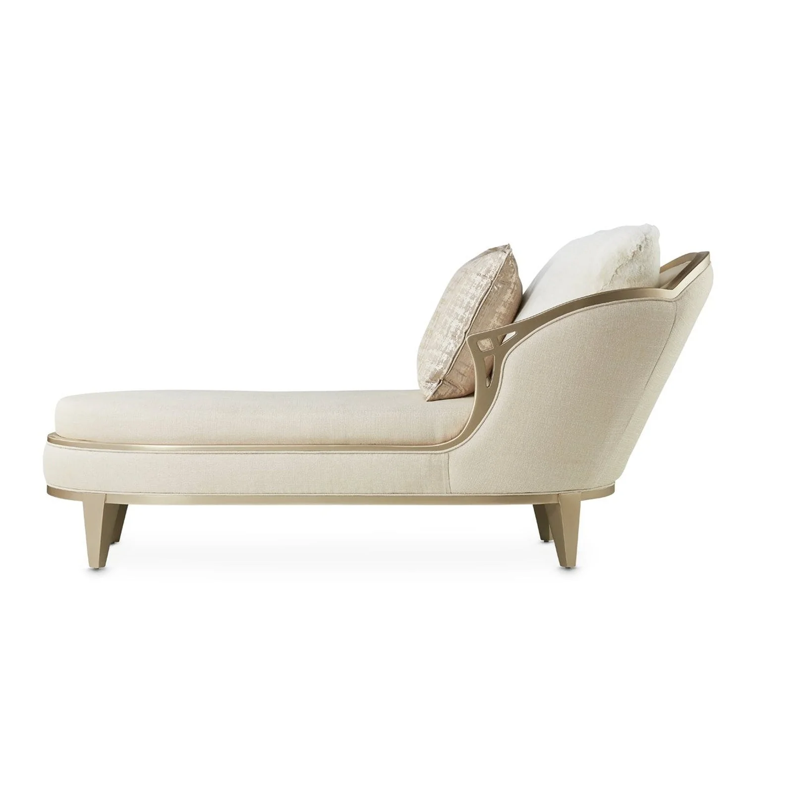 Michael Amini Villa Cherie Caramel Chaise - Image 8