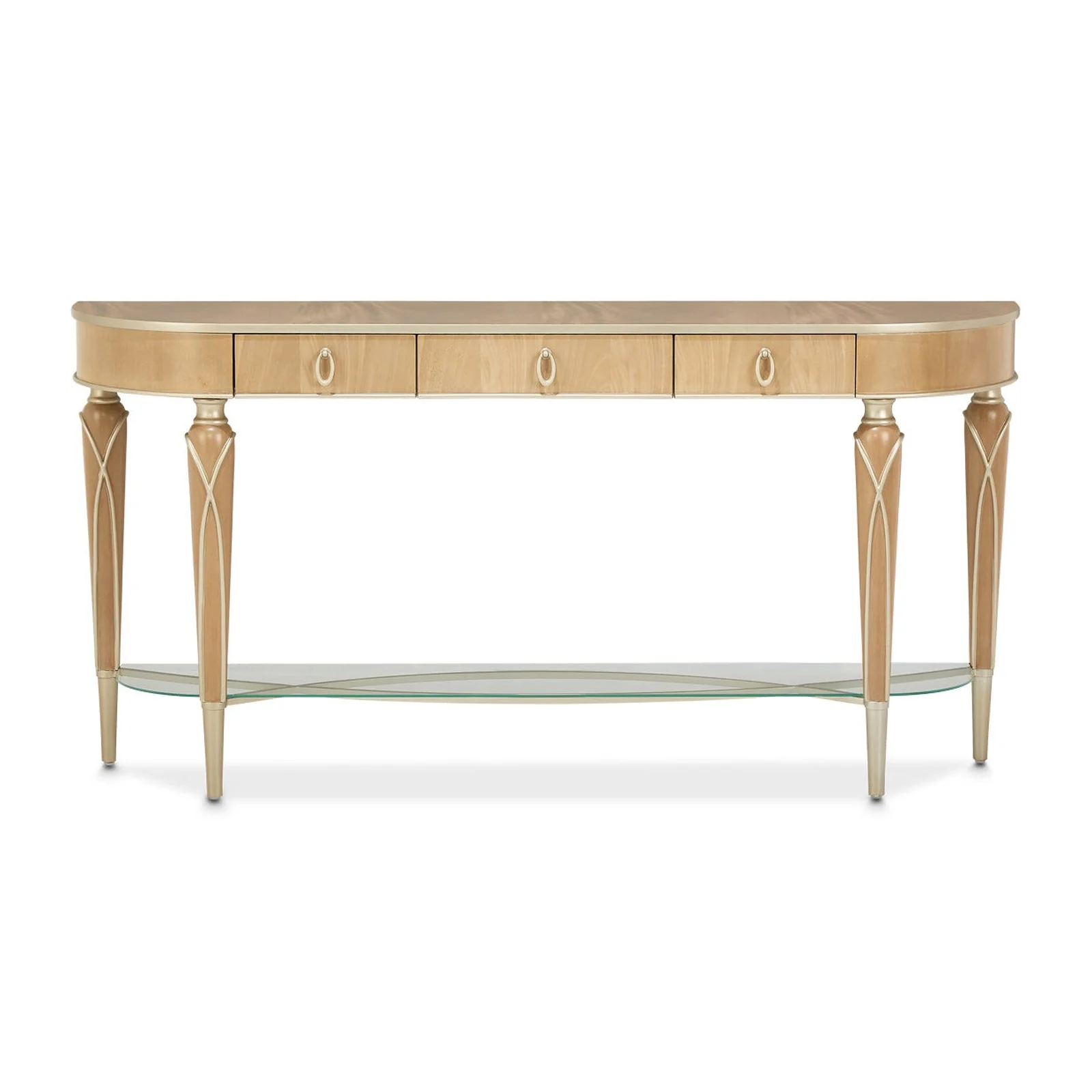 Michael Amini Villa Cherie Caramel Console Table - Image 4