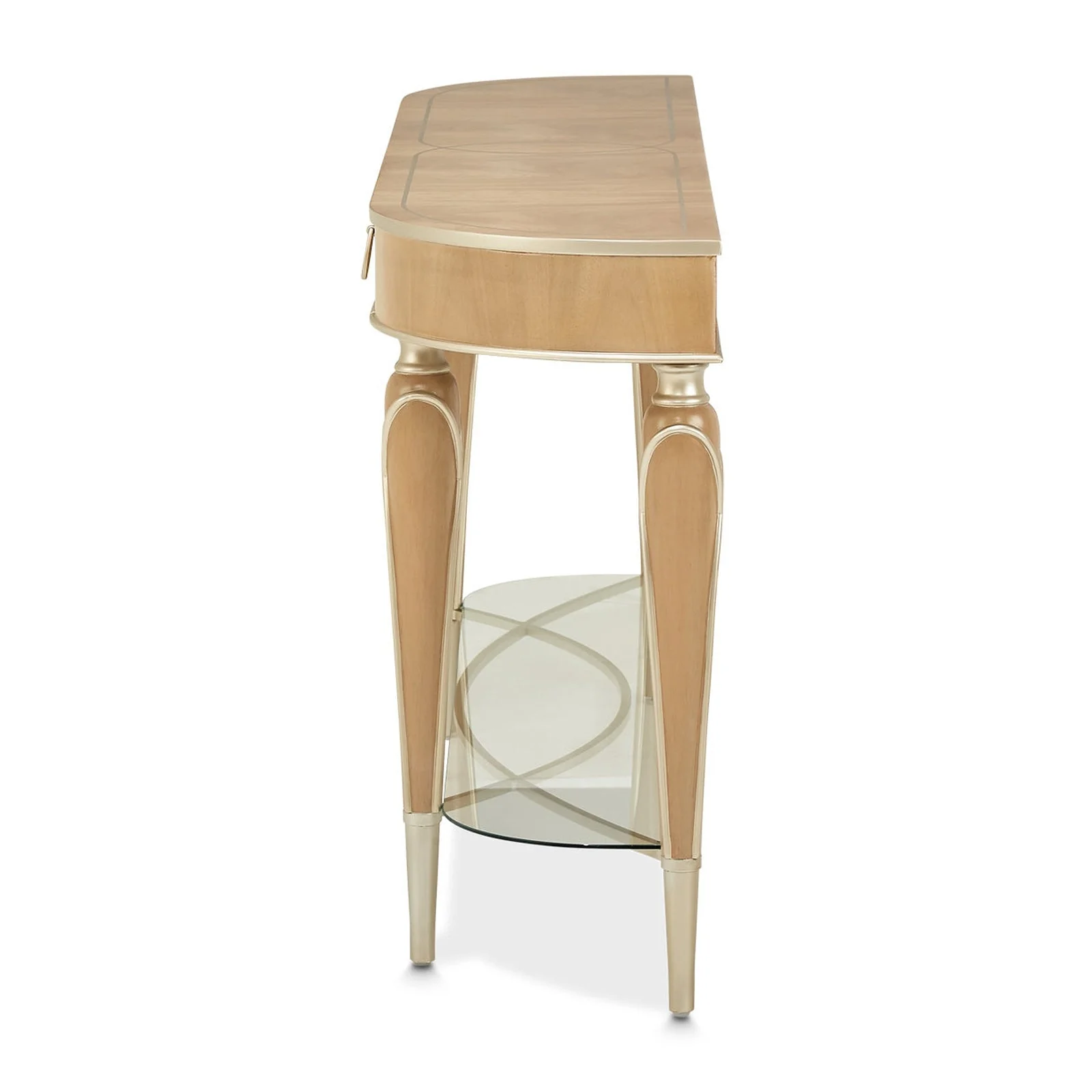Michael Amini Villa Cherie Caramel Console Table - Image 5