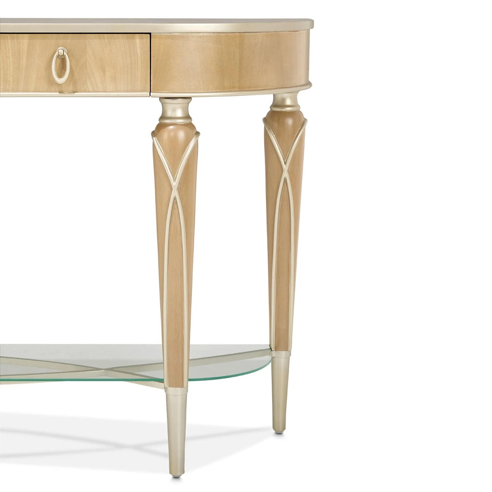 Michael Amini Villa Cherie Caramel Console Table - Image 7