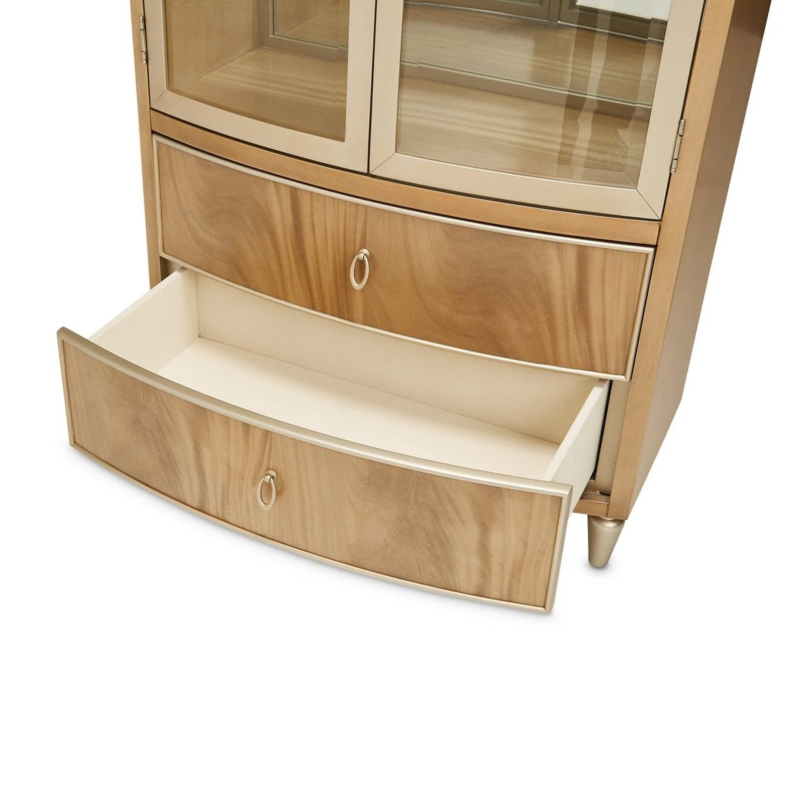 Michael Amini Villa Cherie Caramel Display Cabinet - Image 10