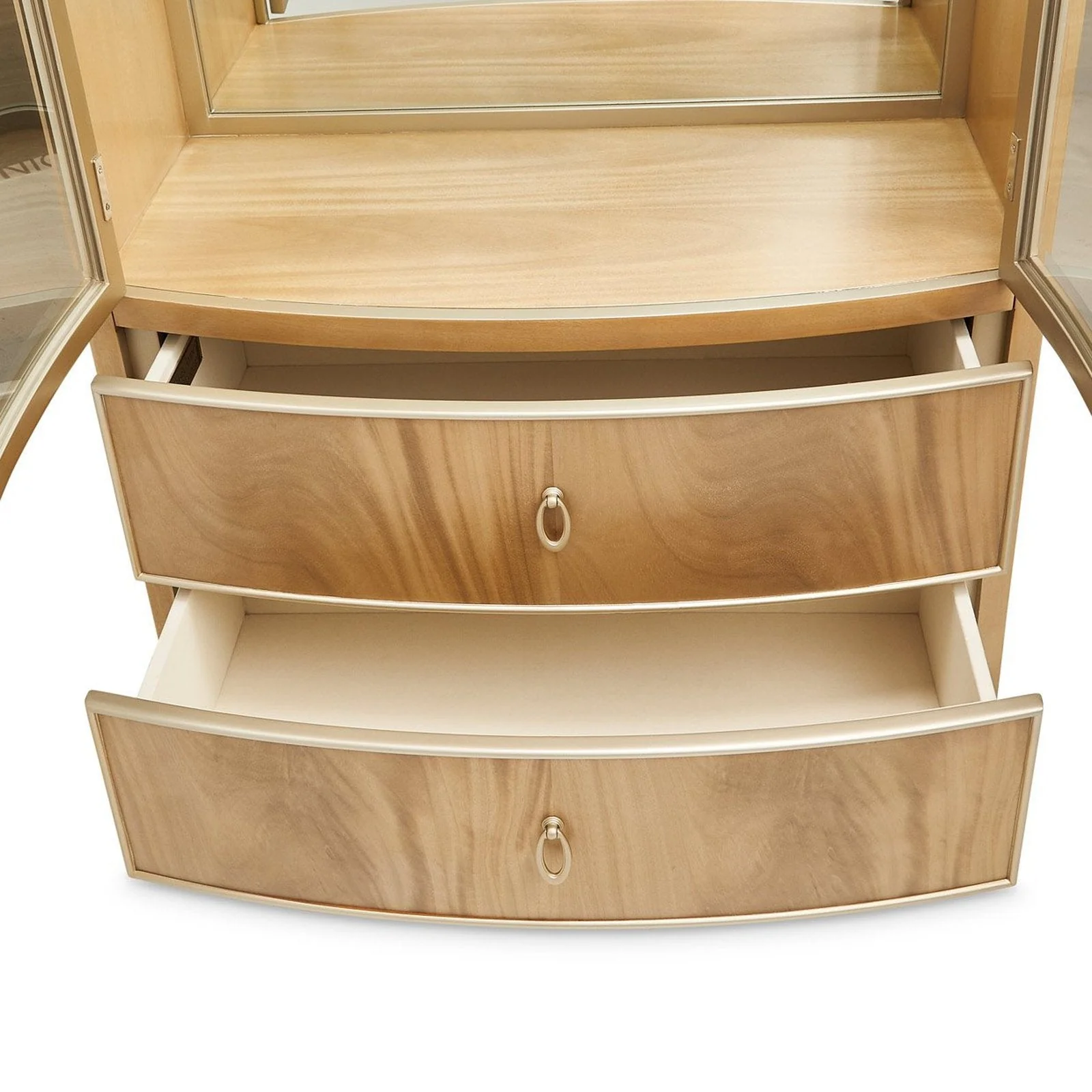 Michael Amini Villa Cherie Caramel Display Cabinet - Image 11