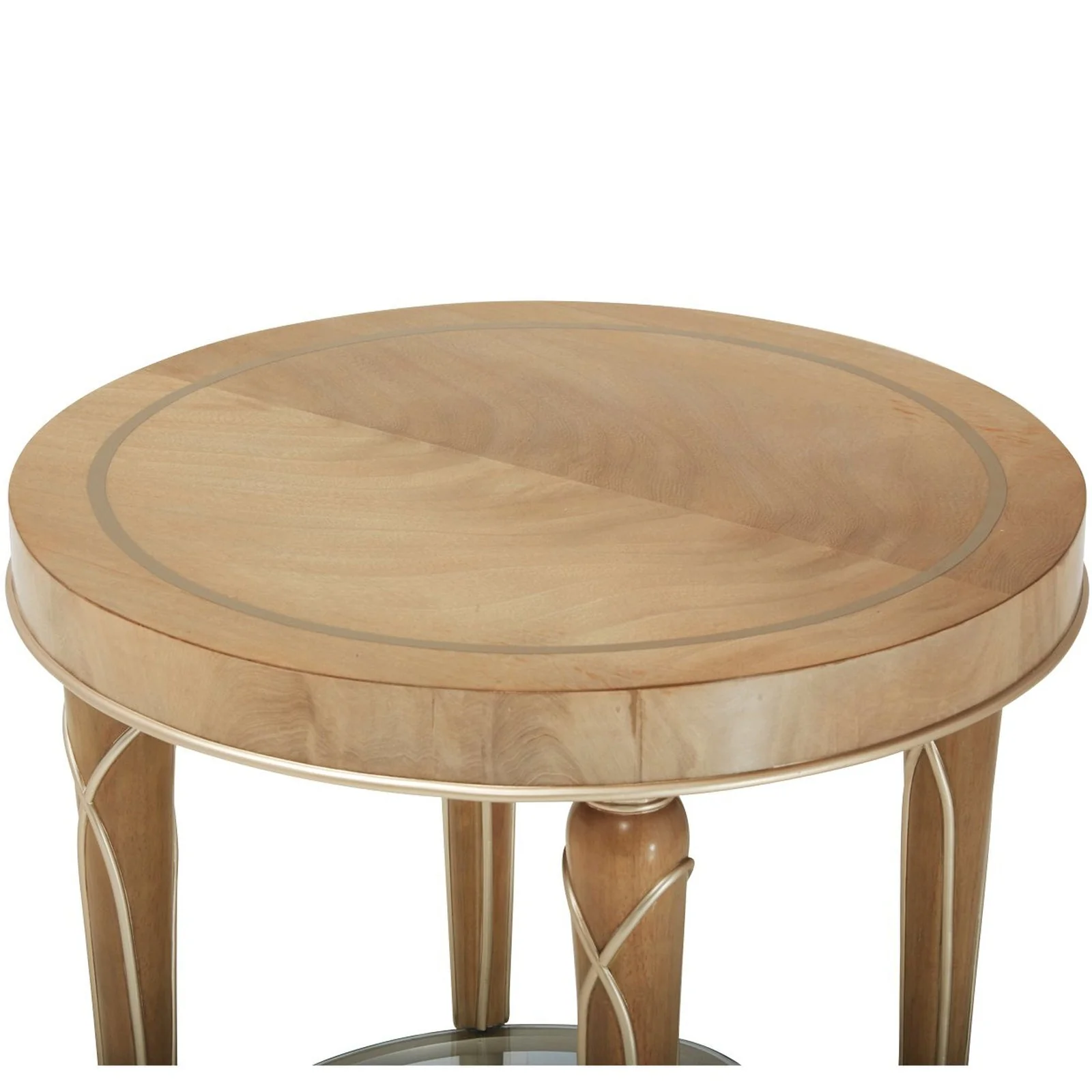 Michael Amini Villa Cherie Caramel End Table - Image 6