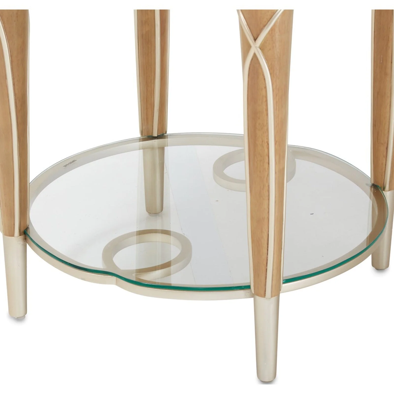 Michael Amini Villa Cherie Caramel End Table - Image 7