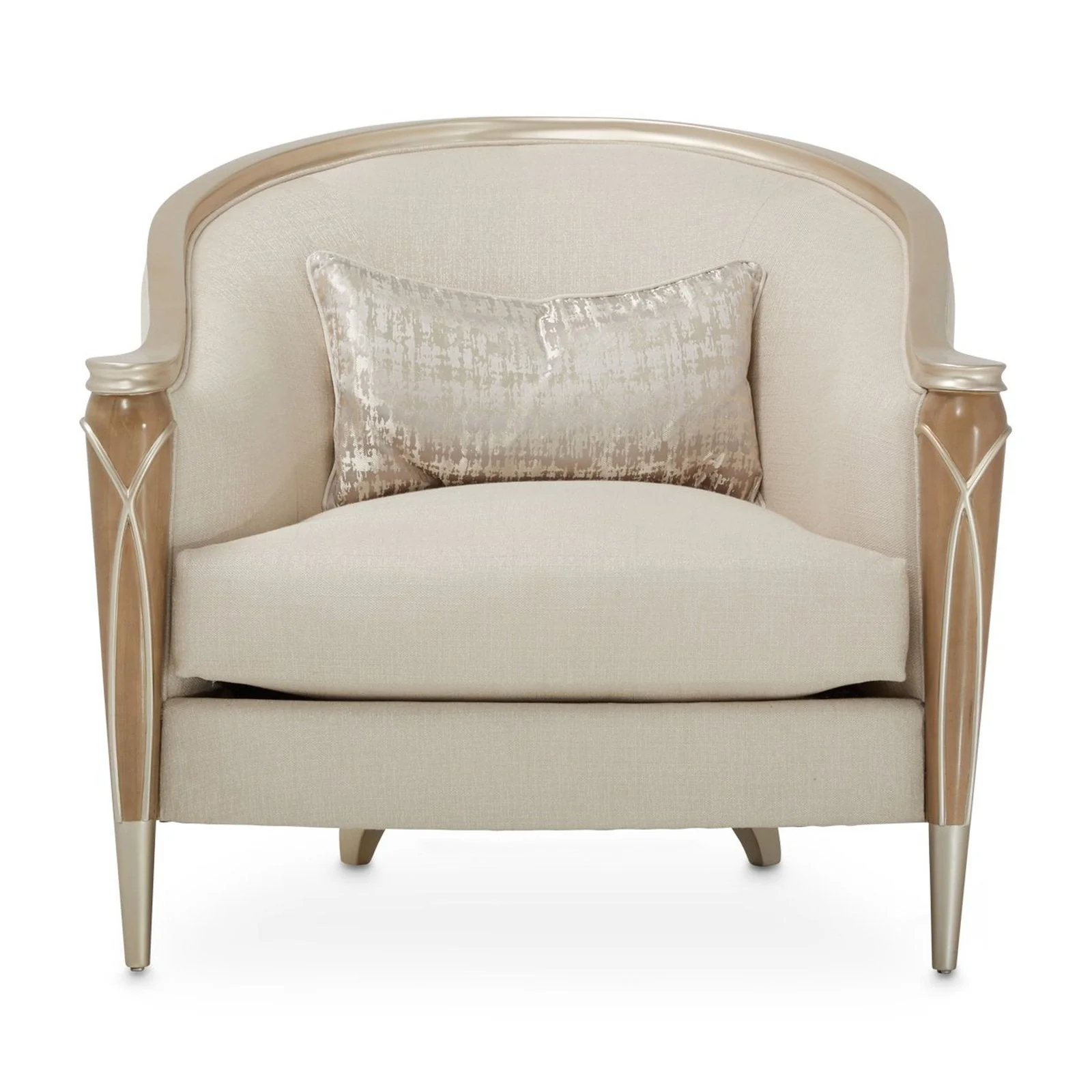 Michael Amini Villa Cherie Caramel Matching Chair - Image 4