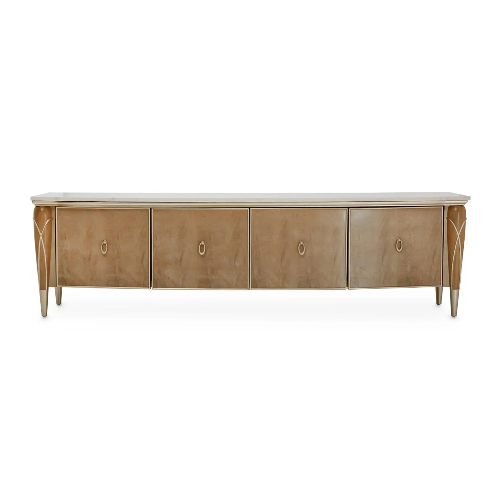 Michael Amini Villa Cherie Caramel Media Cabinet - Image 2