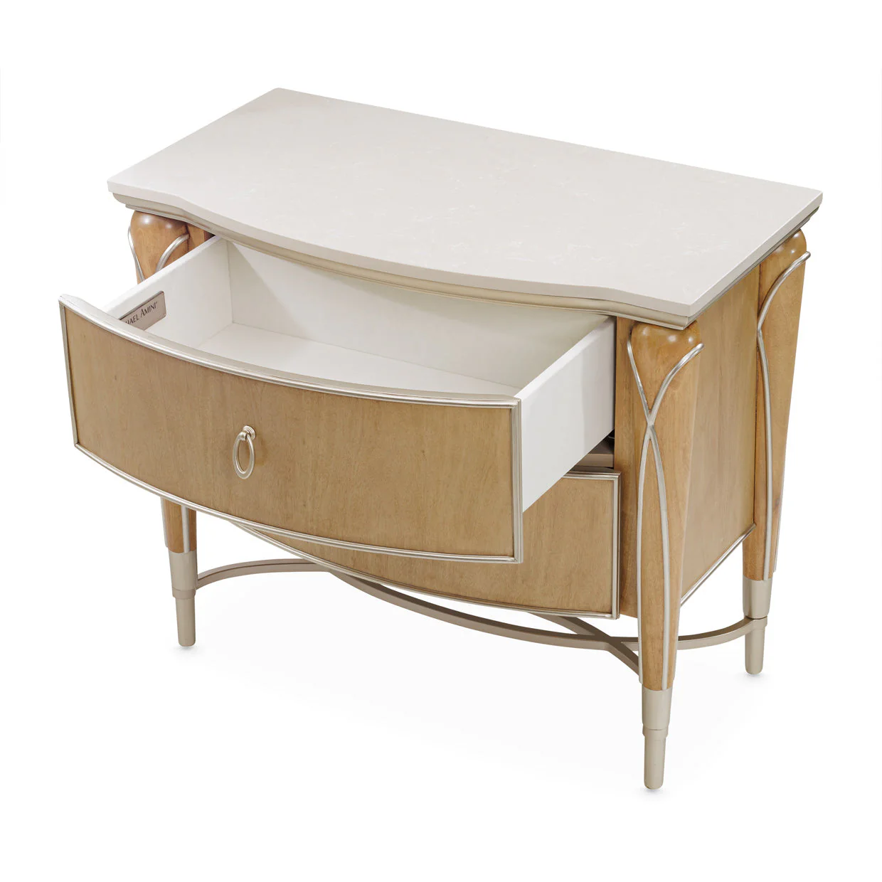 Michael Amini Villa Cherie Caramel Nightstand - Image 11