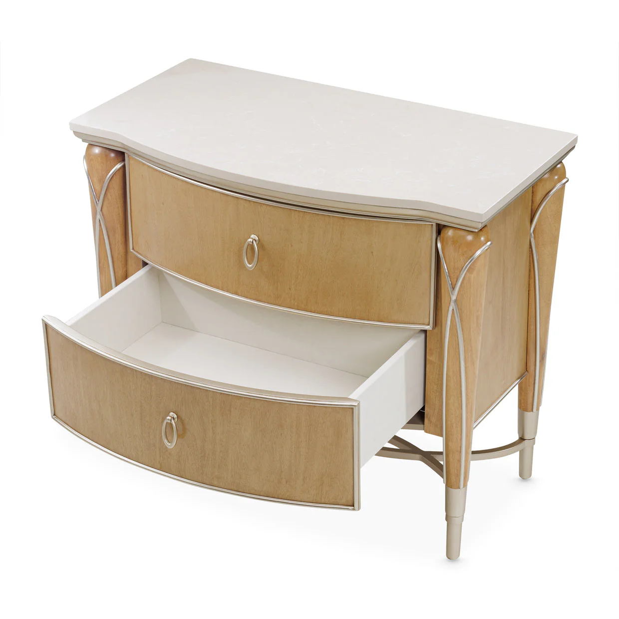 Michael Amini Villa Cherie Caramel Nightstand - Image 12