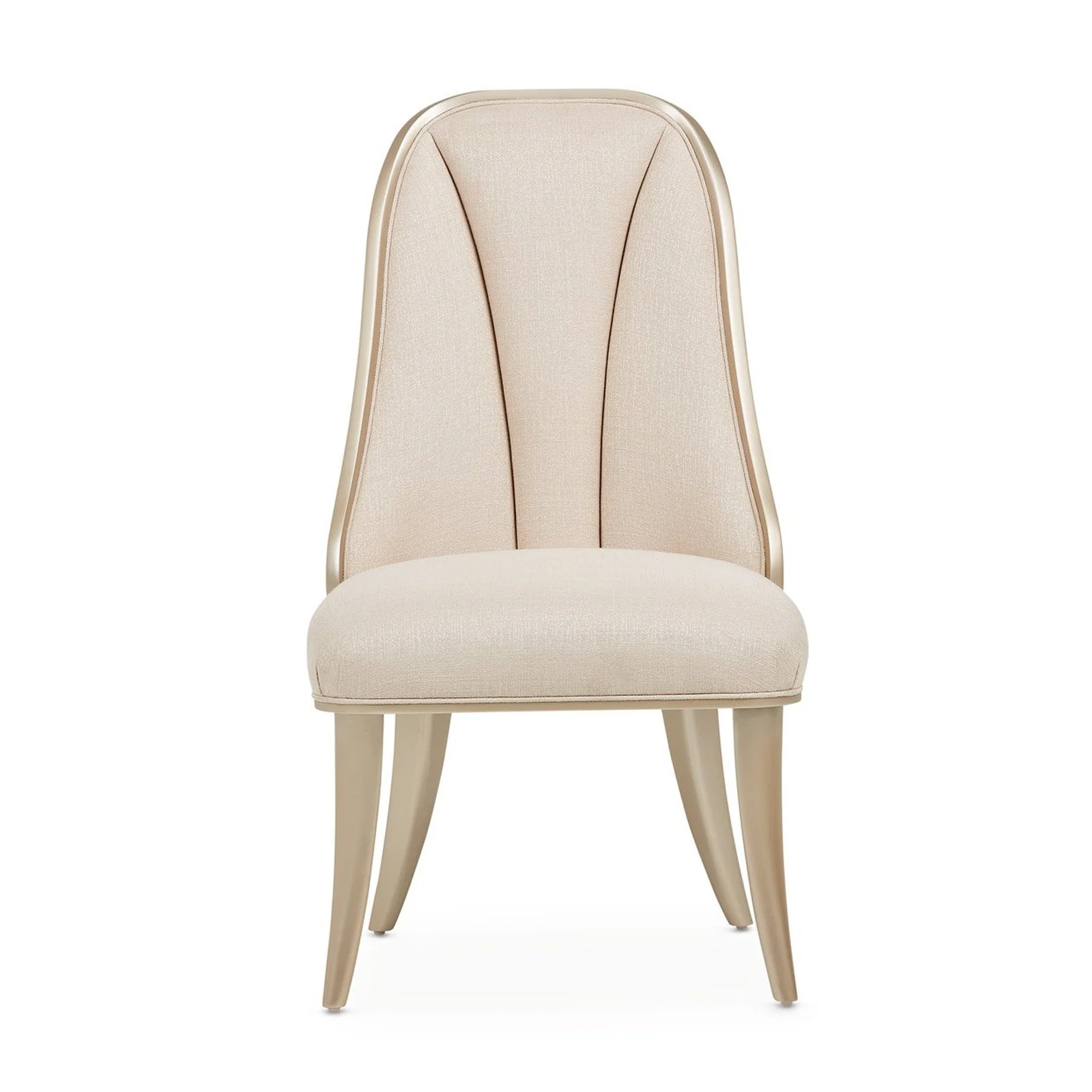 Michael Amini Villa Cherie Caramel Side Chair - Set of 2 - Image 4
