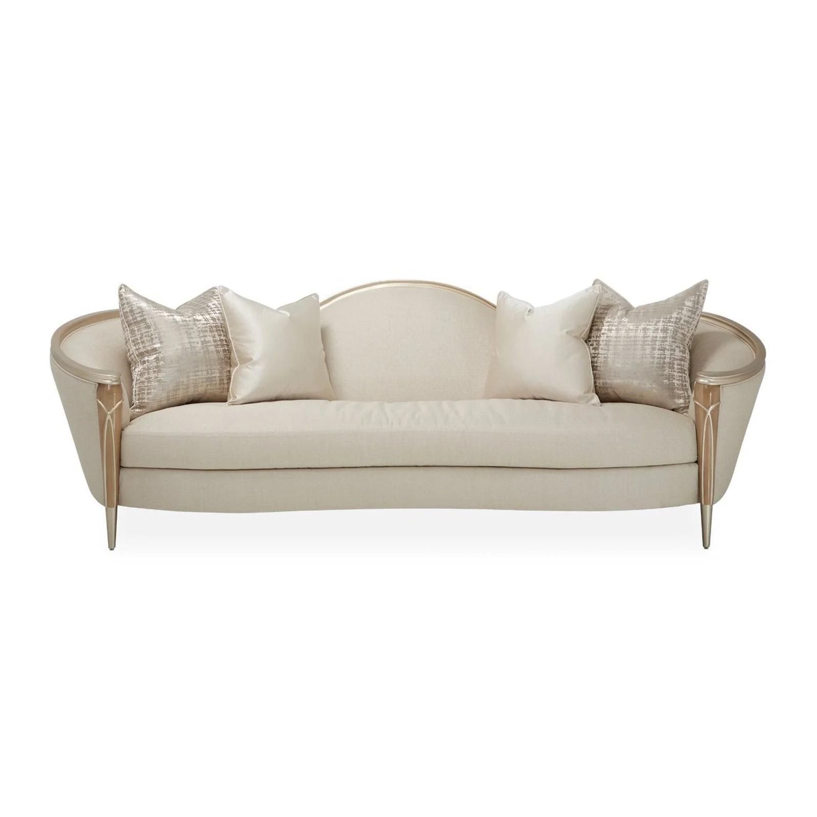 Michael Amini Villa Cherie Caramel Sofa - Image 4