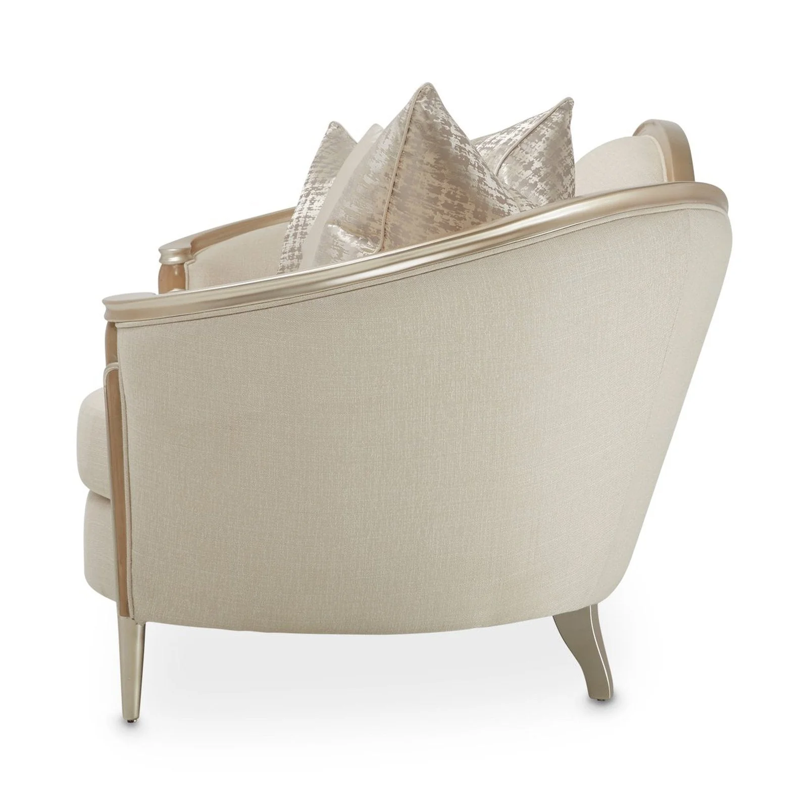 Michael Amini Villa Cherie Caramel Sofa - Image 5