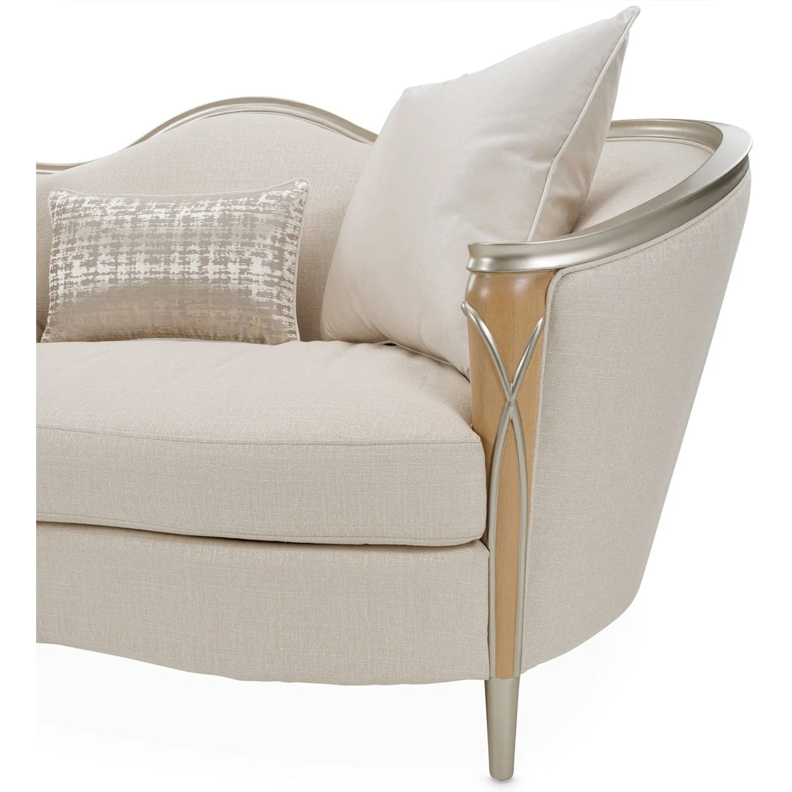 Michael Amini Villa Cherie Caramel Loveseat - Image 10