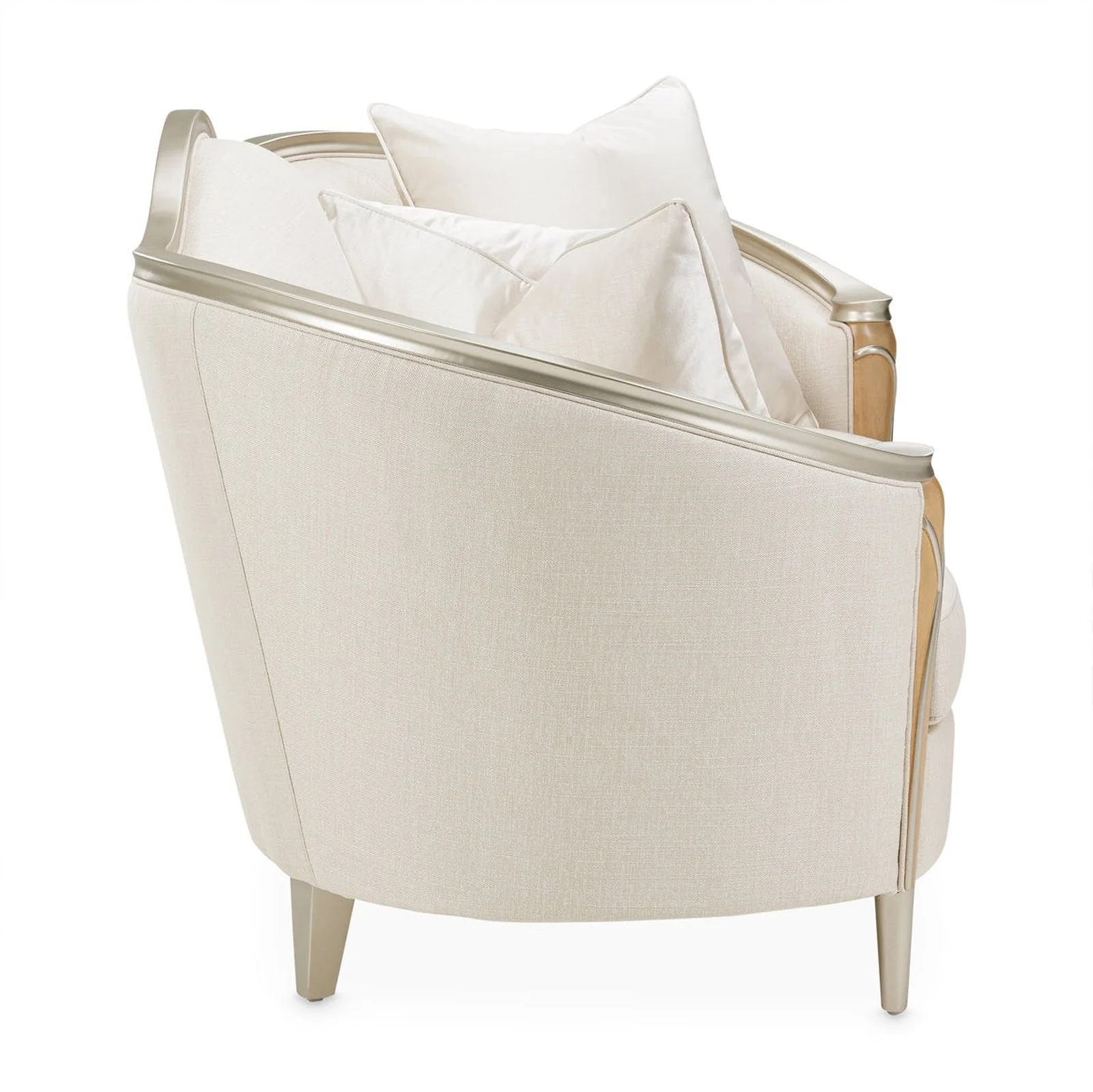 Michael Amini Villa Cherie Caramel Loveseat - Image 4