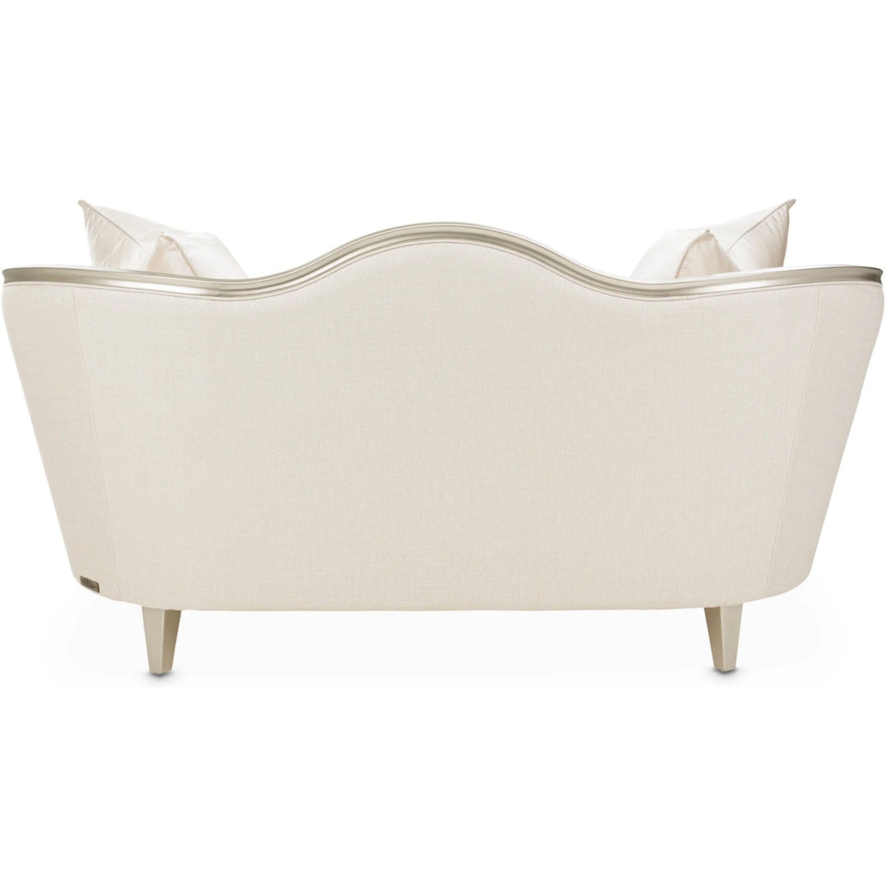 Michael Amini Villa Cherie Caramel Loveseat - Image 6