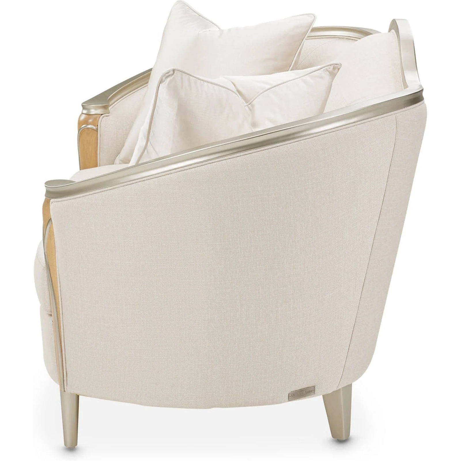 Michael Amini Villa Cherie Caramel Loveseat - Image 8