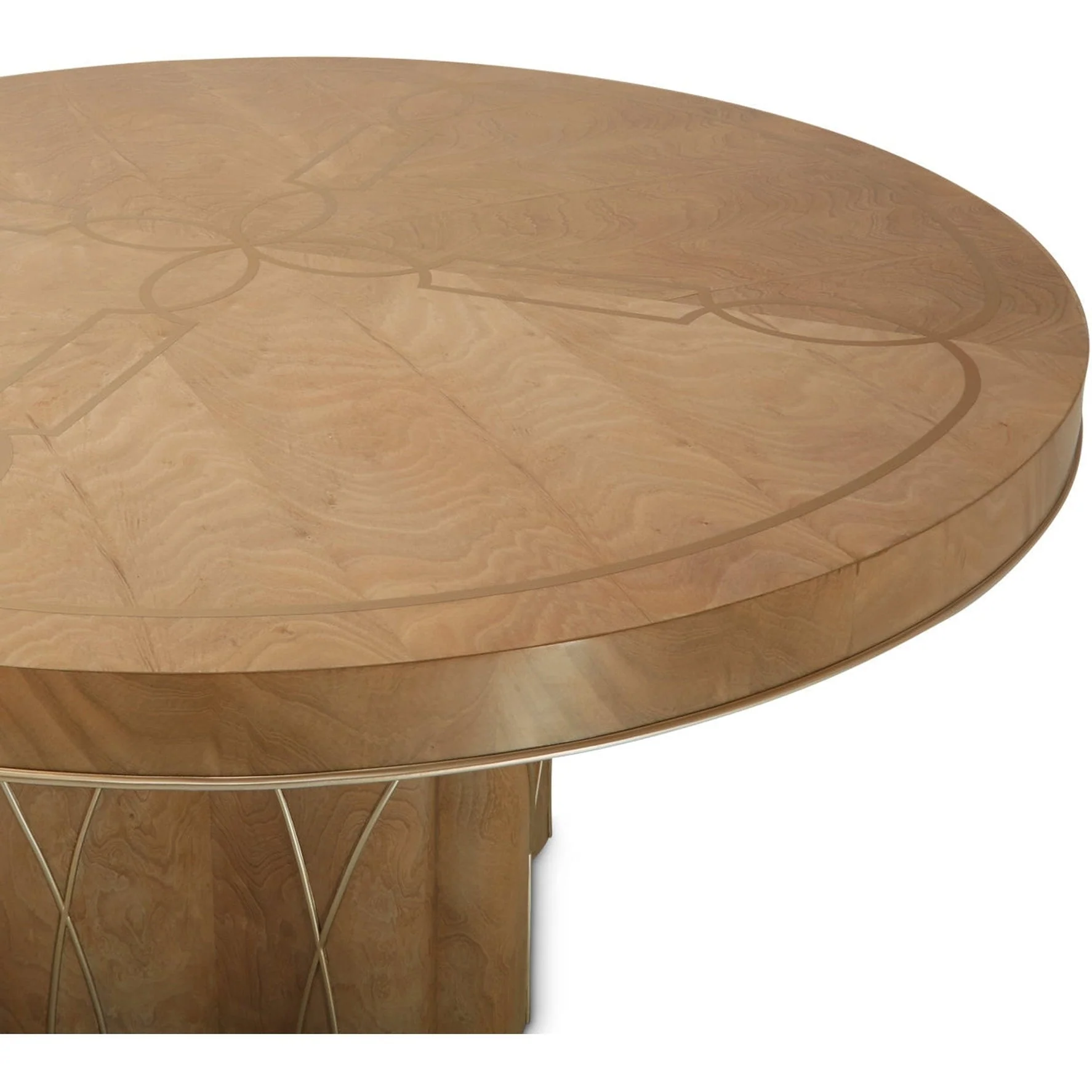 Michael Amini Villa Cherie Caramel Round Dining Table - Image 3