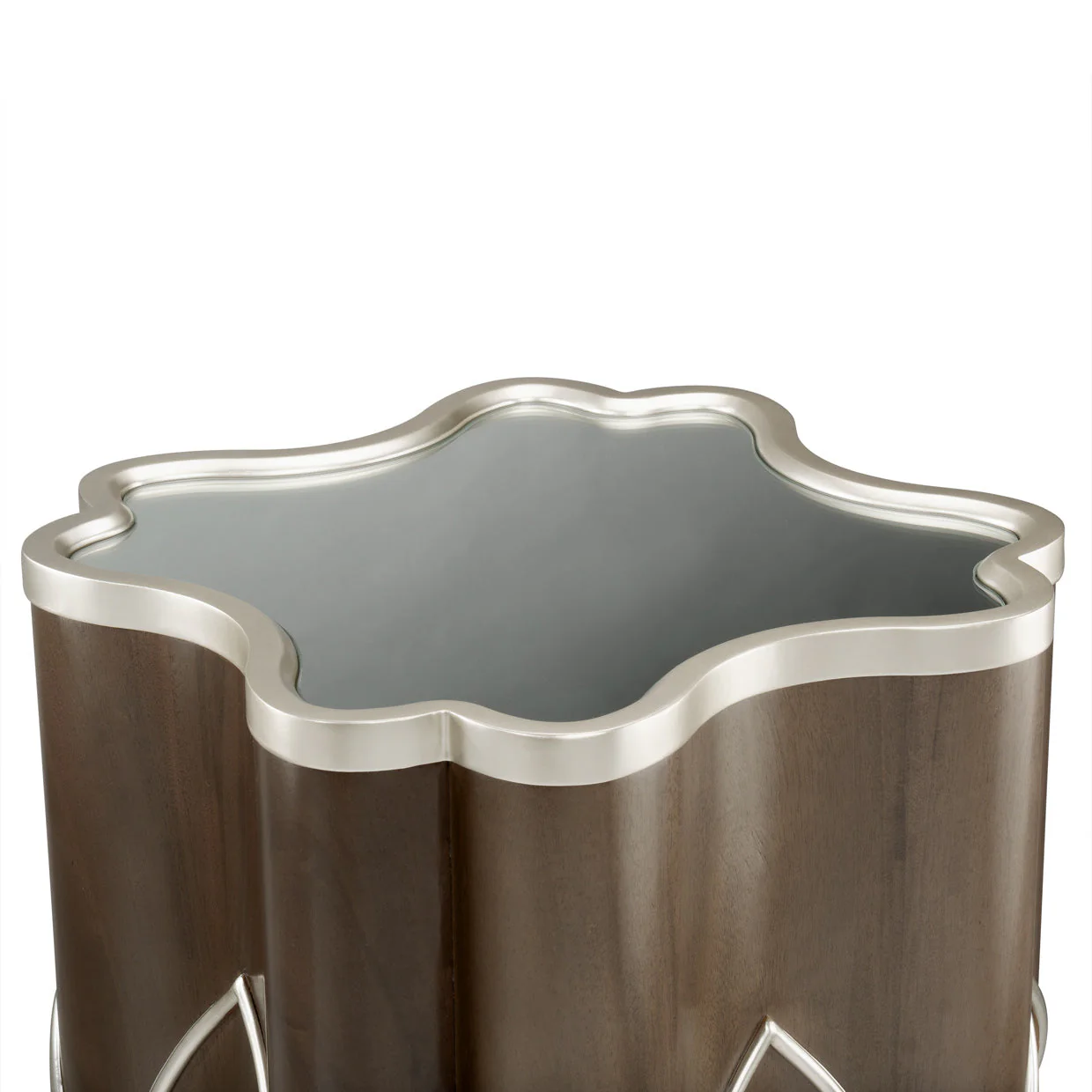 Michael Amini Villa Cherie Hazelnut Side Table - Image 5