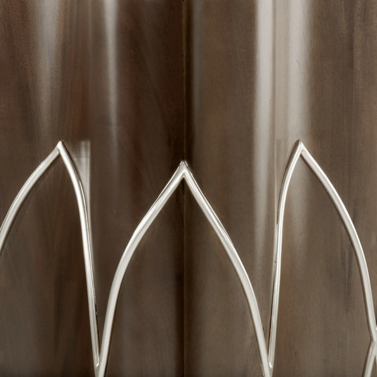 Michael Amini Villa Cherie Hazelnut Side Table - Image 7