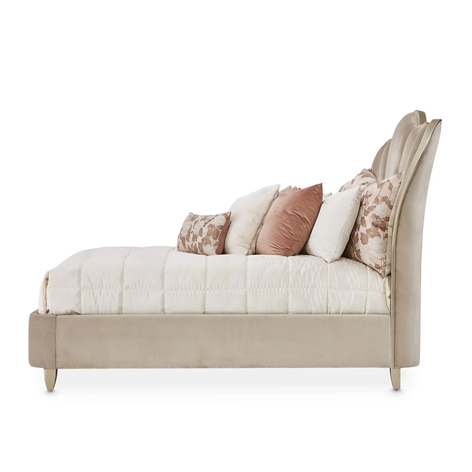 Michael Amini Villa Cherie Tufted Upholstered Bed - Image 11