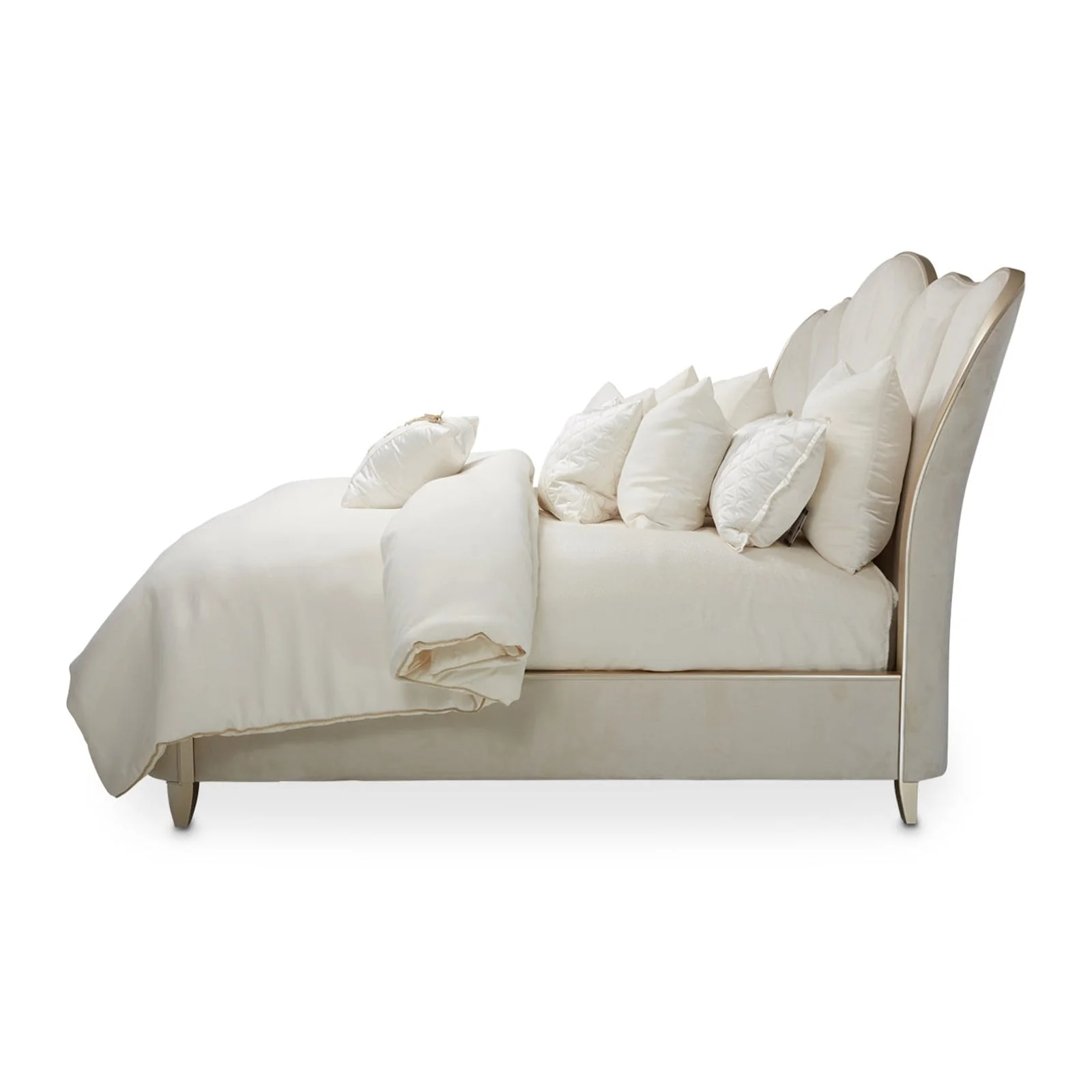 Michael Amini Villa Cherie Tufted Upholstered Bed - Image 5
