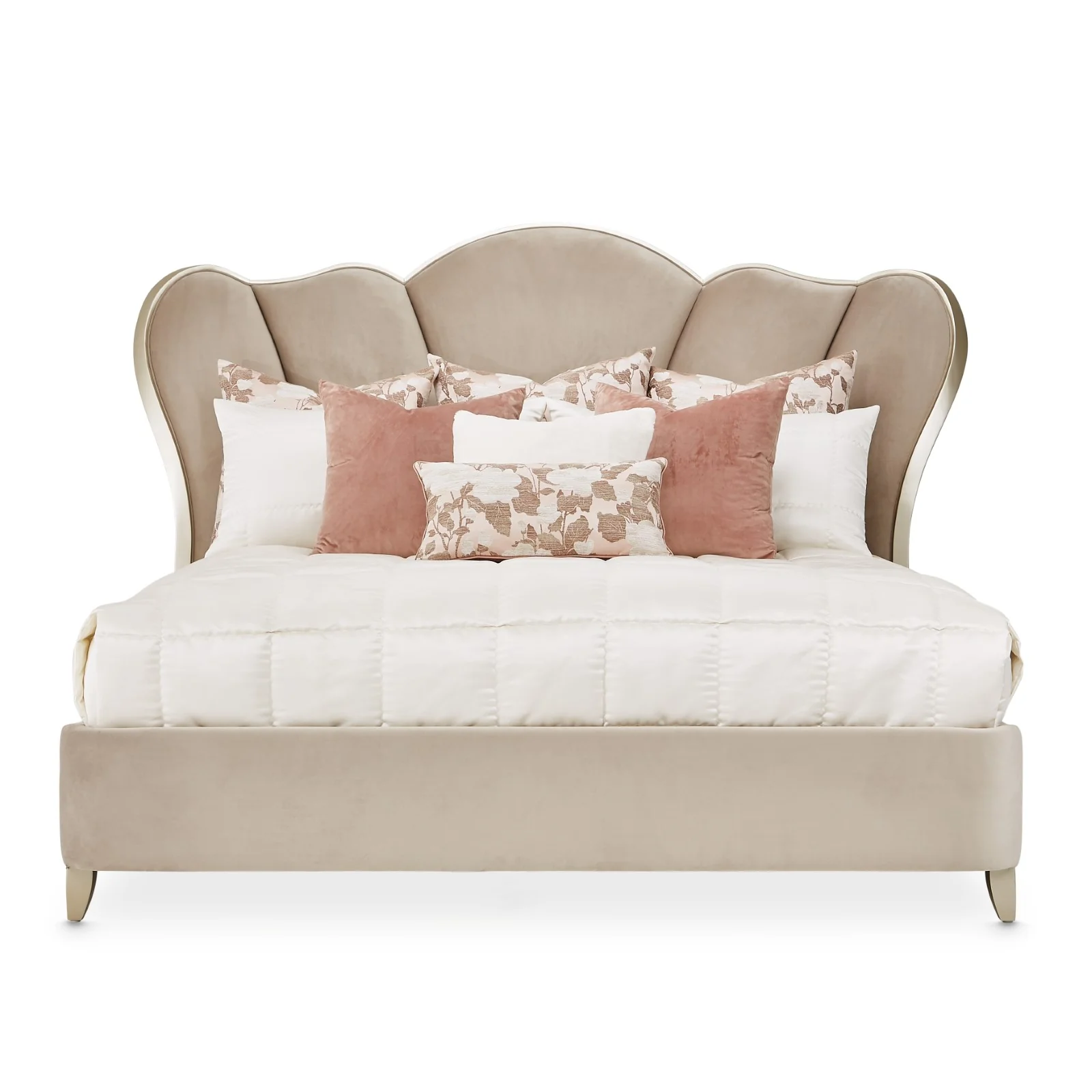 Michael Amini Villa Cherie Tufted Upholstered Bed - Image 9