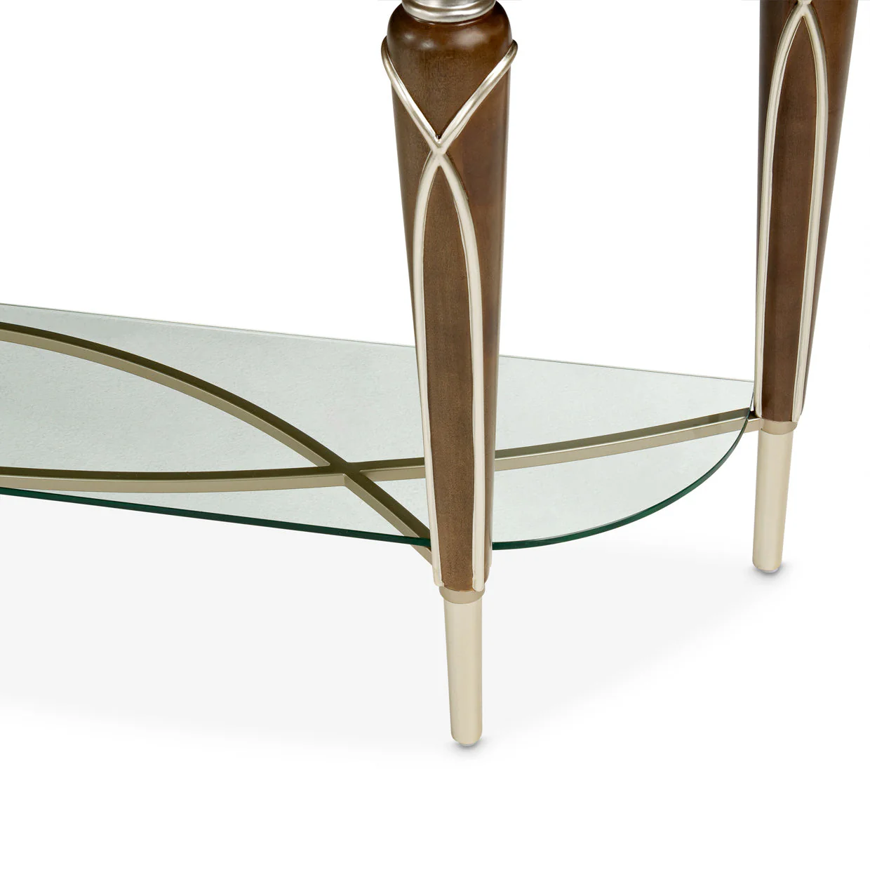 Michael Amini Villa Cherie Hazelnut Console Table - Image 13