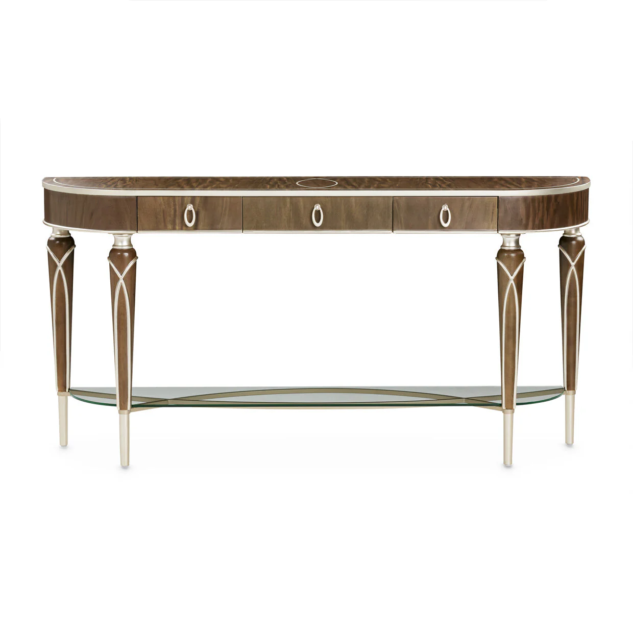 Michael Amini Villa Cherie Hazelnut Console Table - Image 3