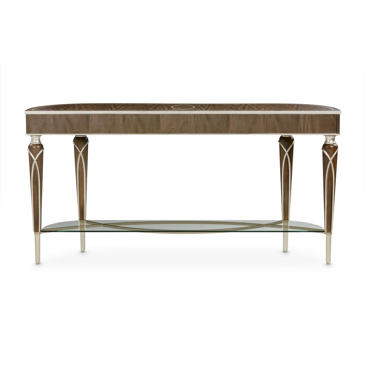 Michael Amini Villa Cherie Hazelnut Console Table - Image 5