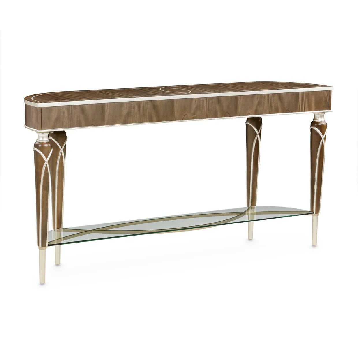 Michael Amini Villa Cherie Hazelnut Console Table - Image 6