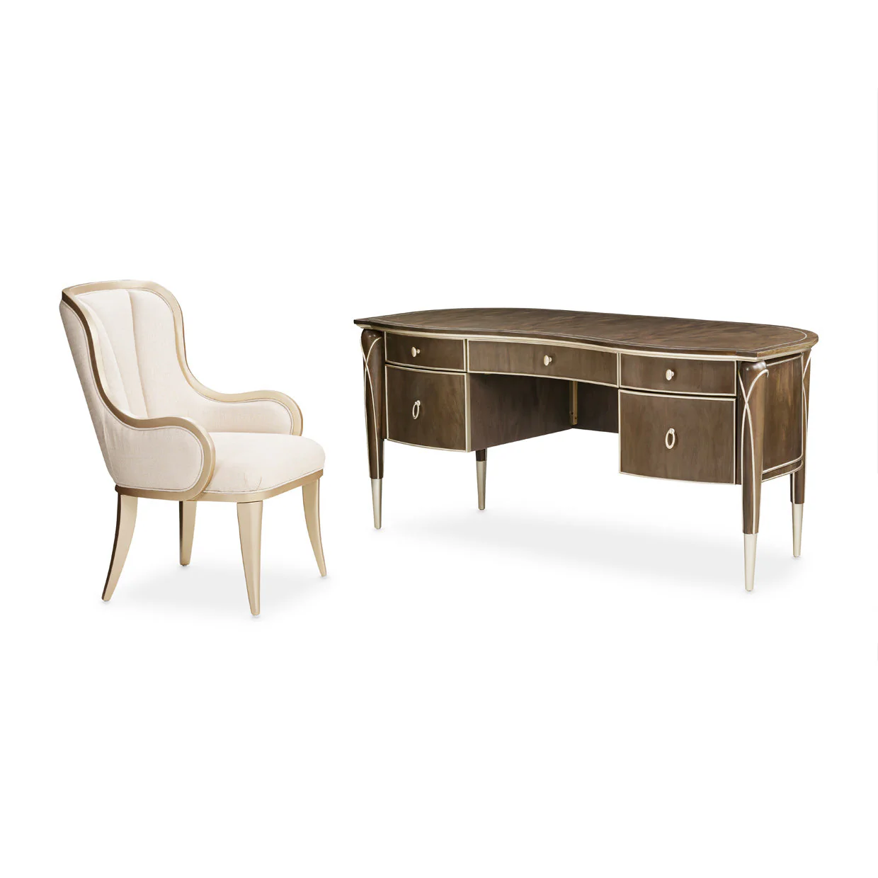 Michael Amini Villa Cherie Hazelnut Desk - Image 9