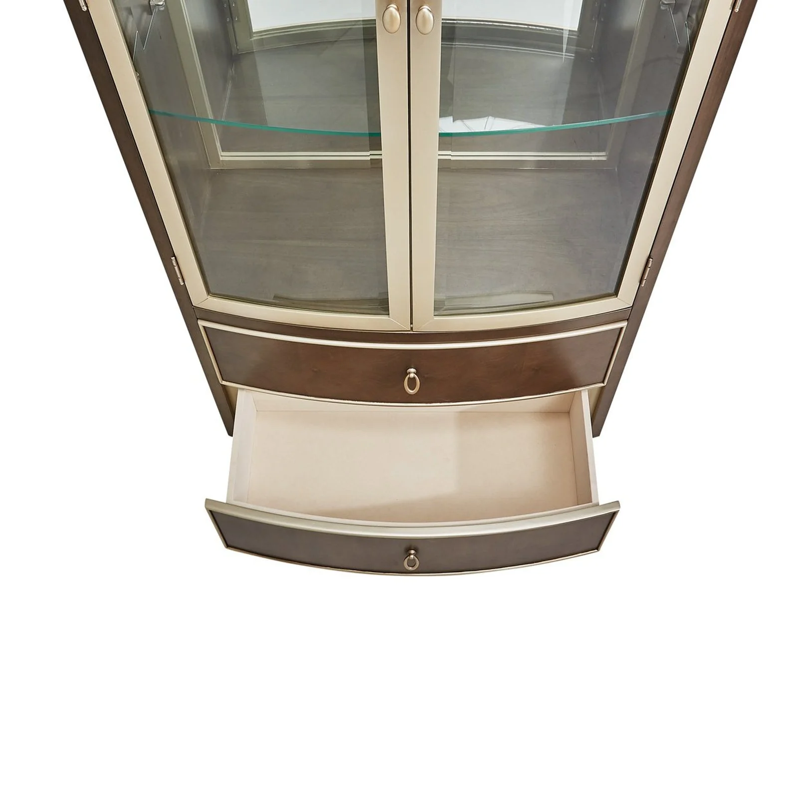 Michael Amini Villa Cherie Hazelnut Display Cabinet - Image 10