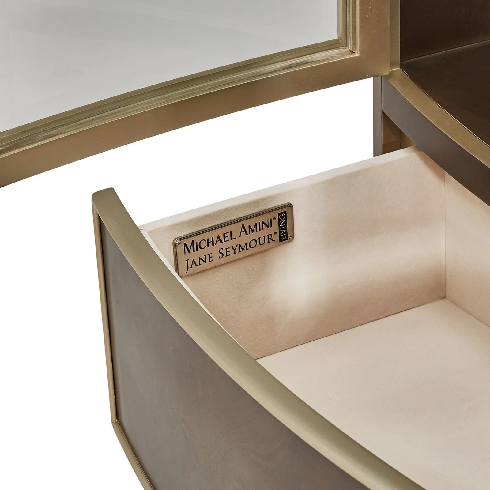 Michael Amini Villa Cherie Hazelnut Display Cabinet - Image 15