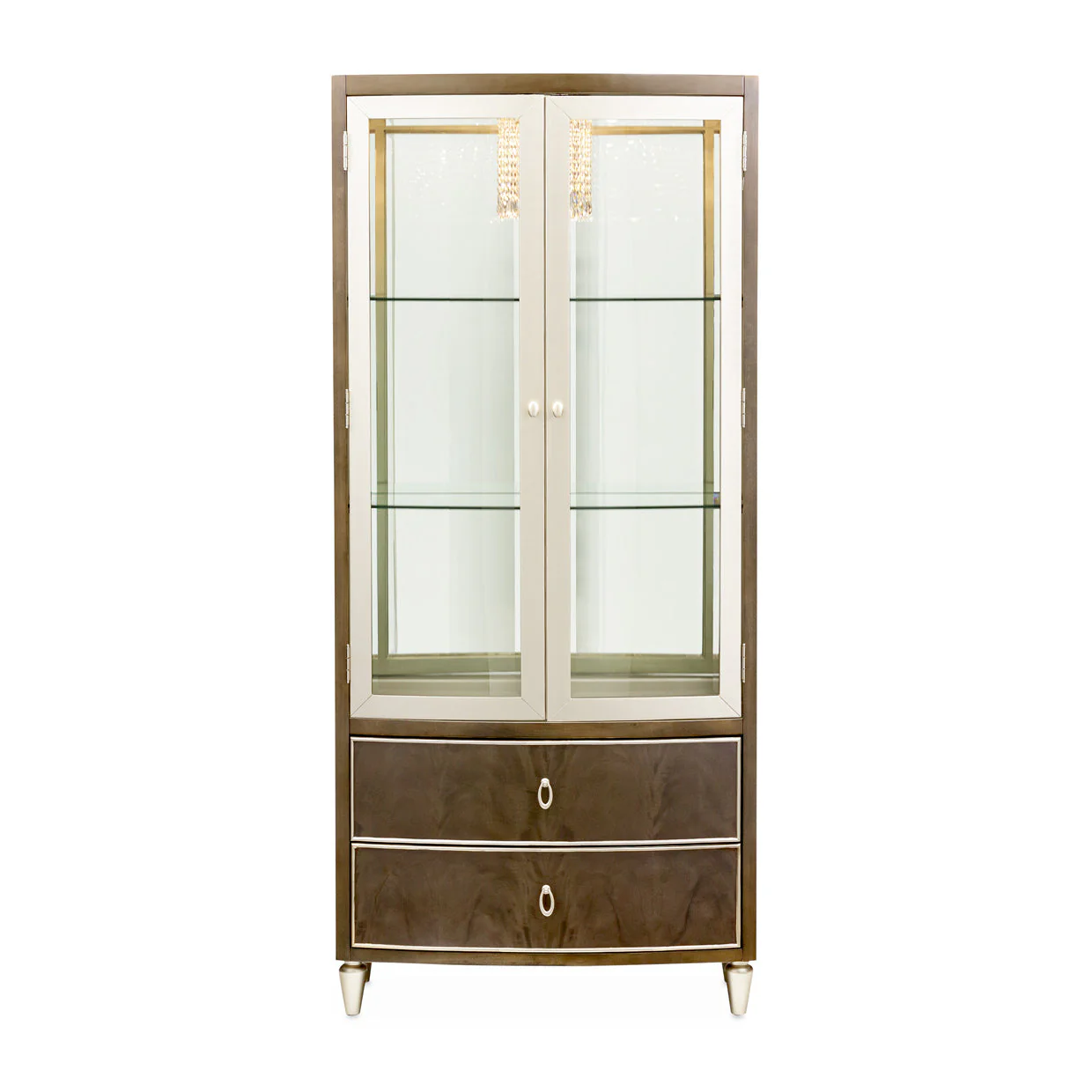 Michael Amini Villa Cherie Hazelnut Display Cabinet - Image 4