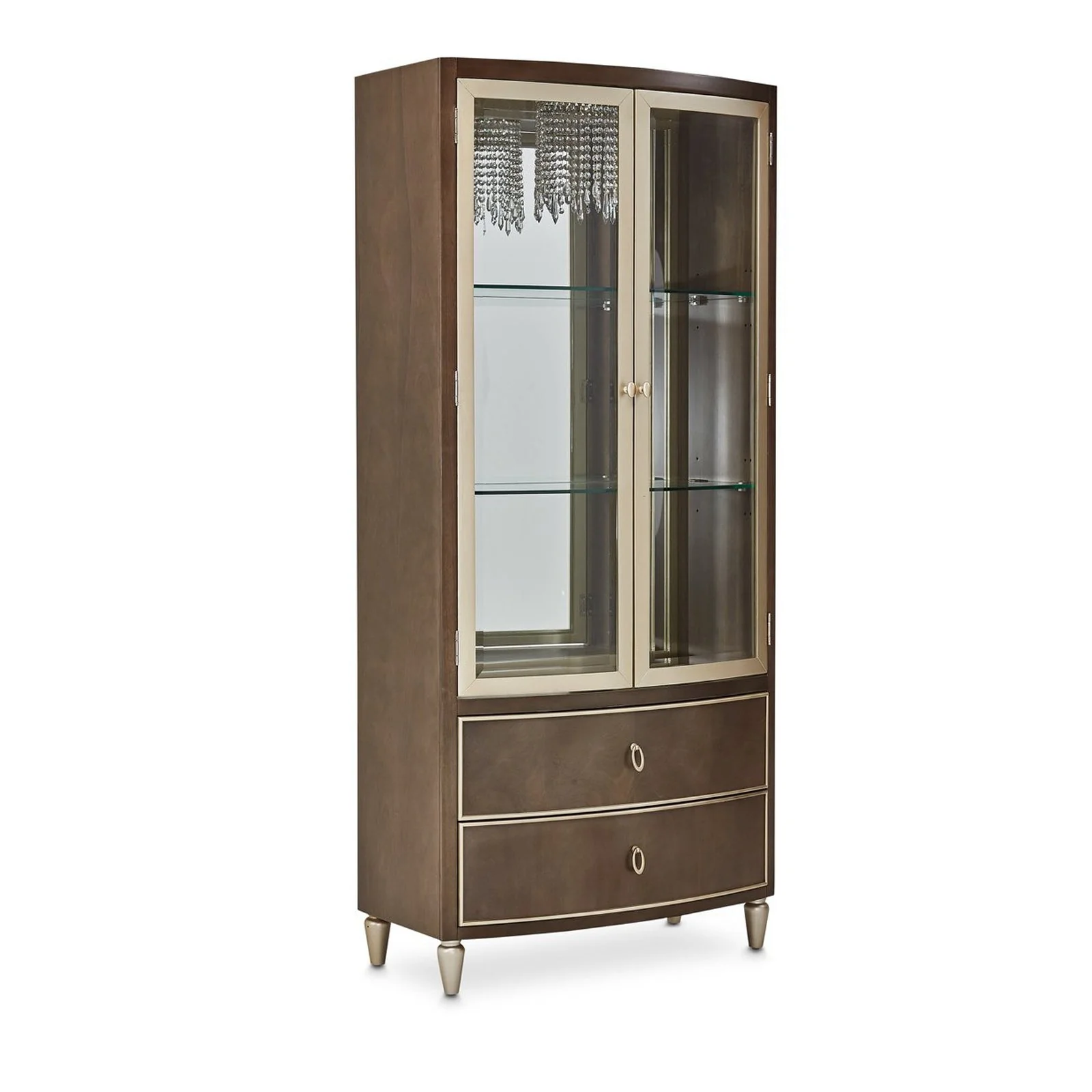 Michael Amini Villa Cherie Hazelnut Display Cabinet - Image 7
