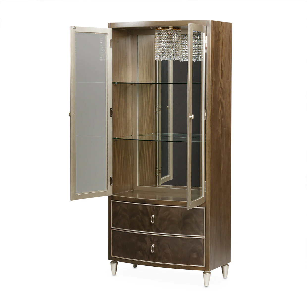 Michael Amini Villa Cherie Hazelnut Display Cabinet - Image 8
