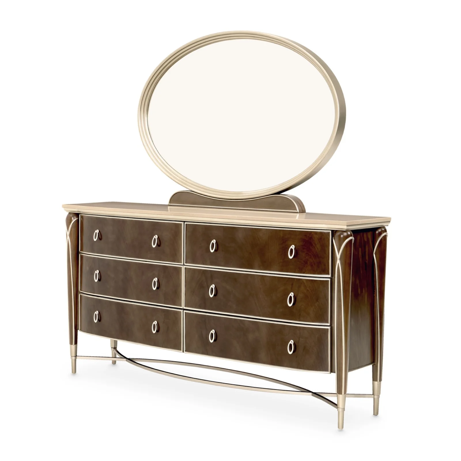Michael Amini Villa Cherie Dresser - Hazelnut - Image 12
