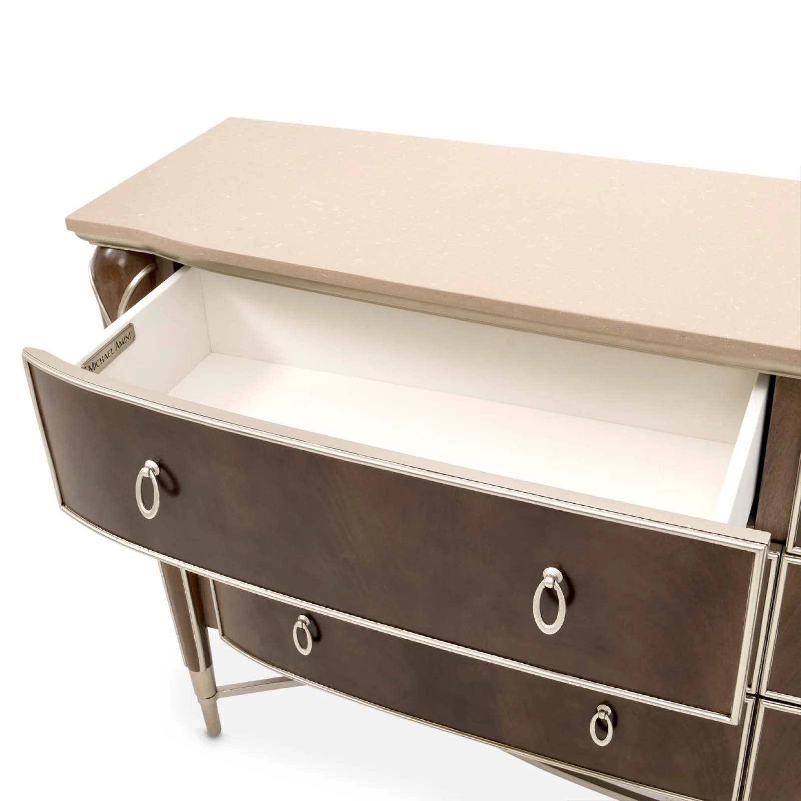 Michael Amini Villa Cherie Dresser - Hazelnut - Image 4