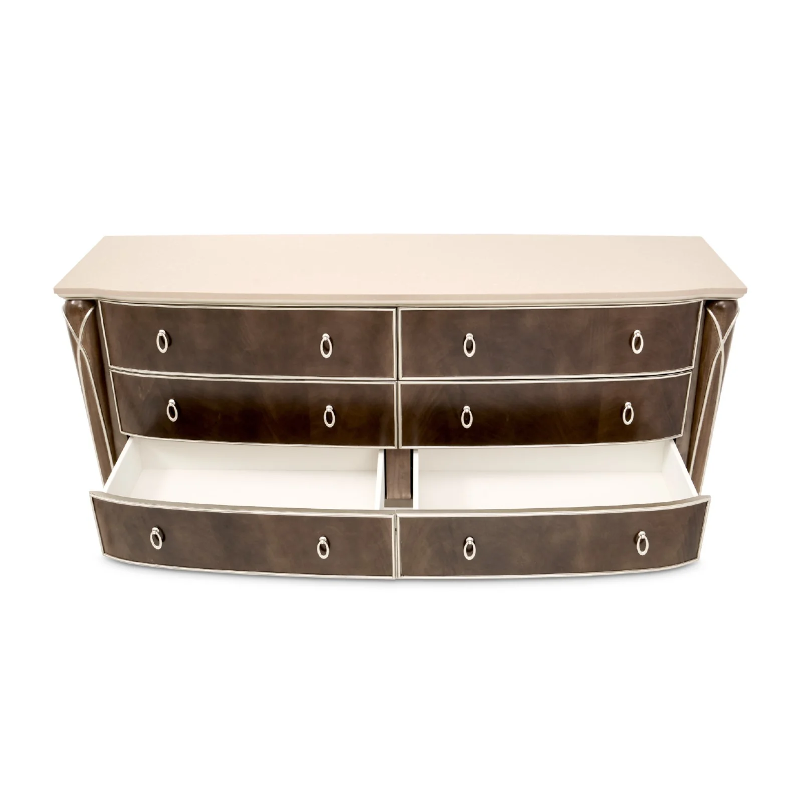 Michael Amini Villa Cherie Dresser - Hazelnut - Image 8