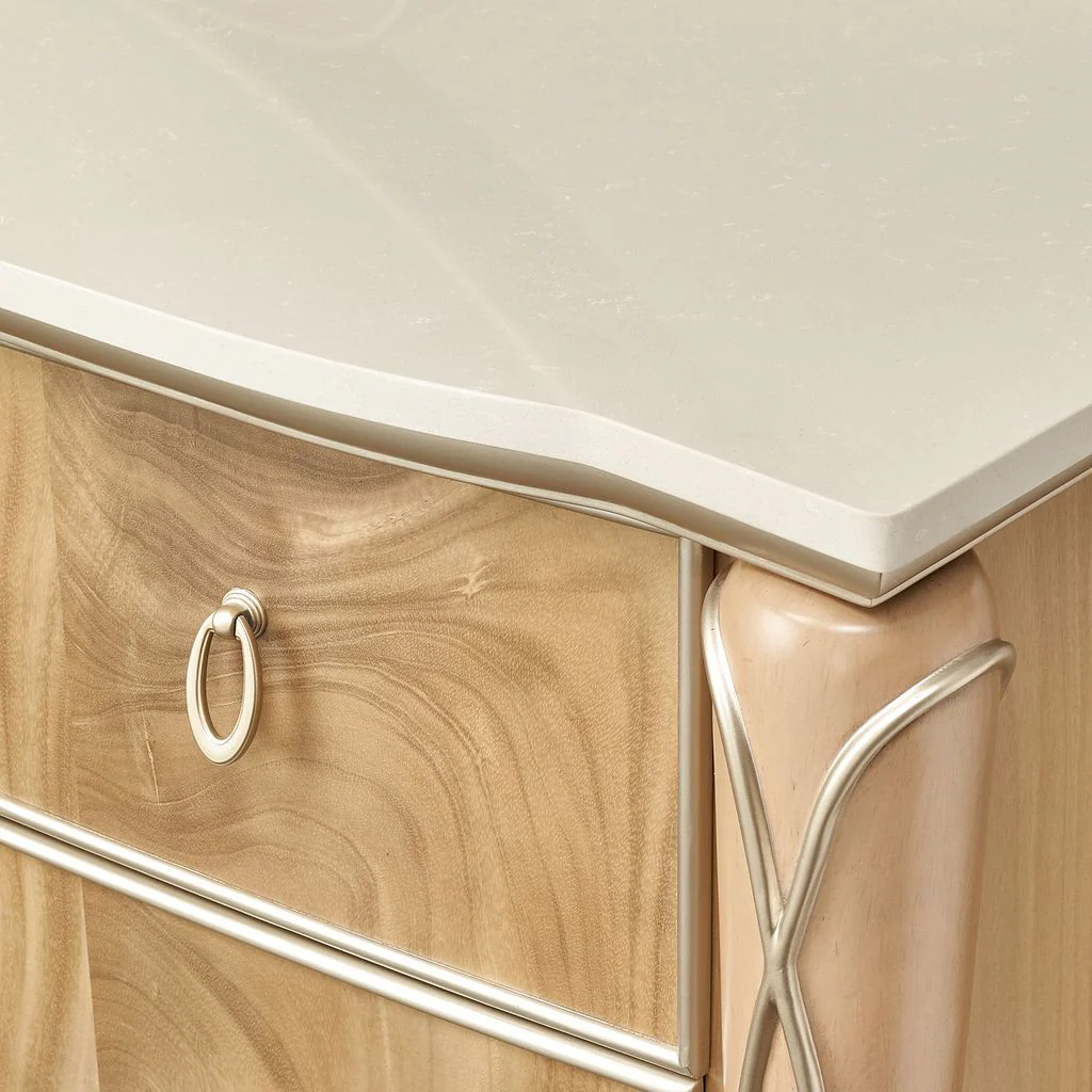 Michael Amini Villa Cherie Dresser and Mirror - Image 6