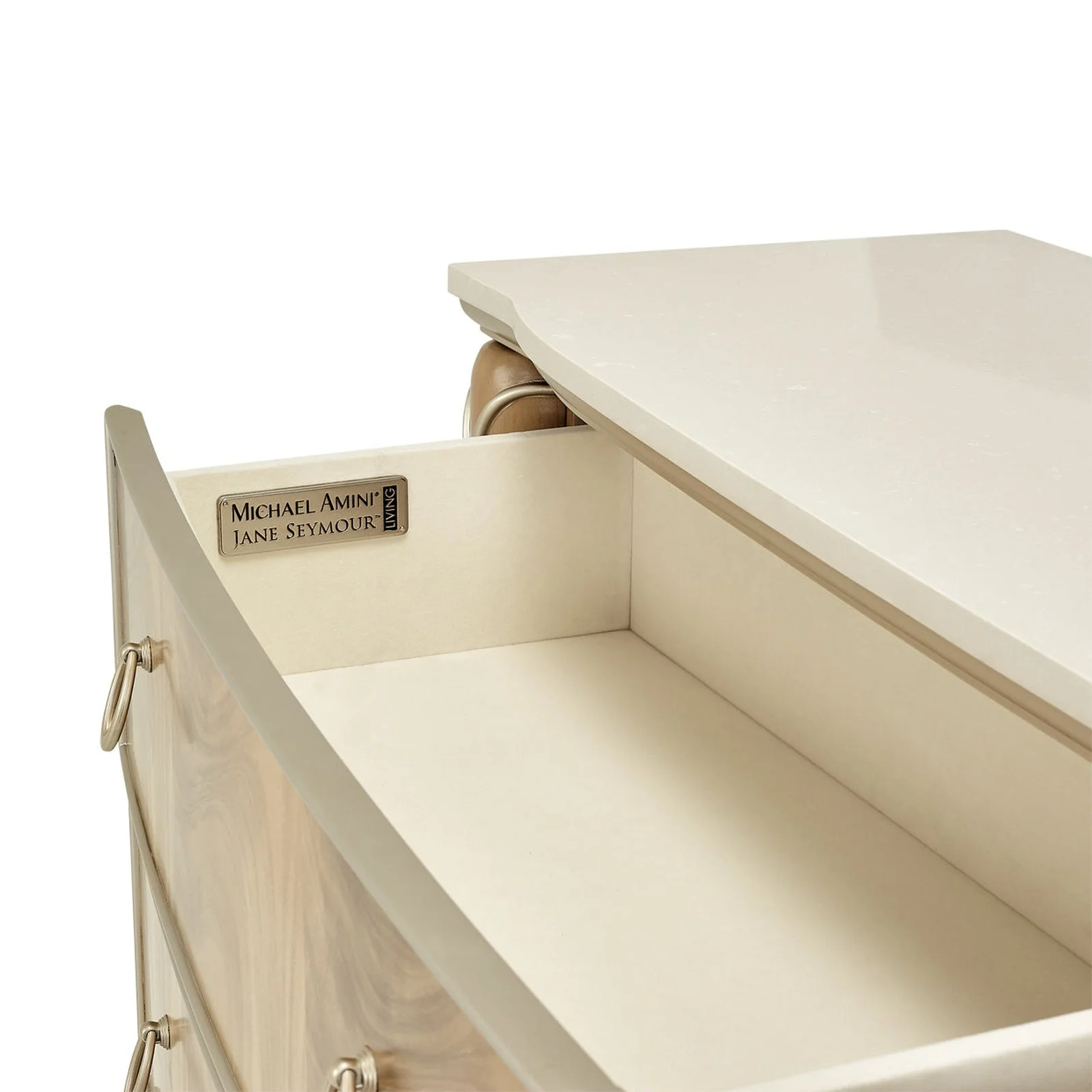 Michael Amini Villa Cherie Caramel Storage Dresser - Image 10