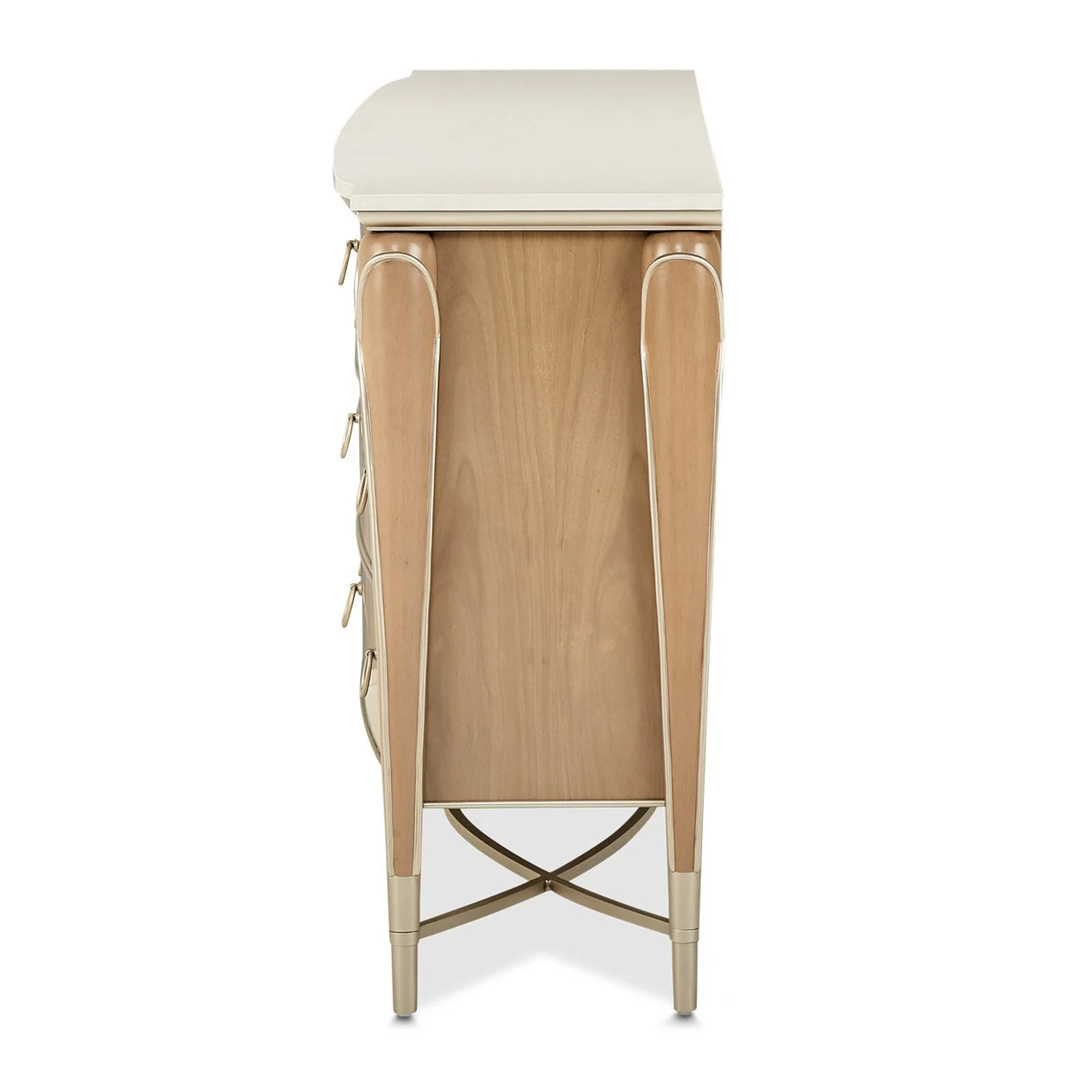 Michael Amini Villa Cherie Caramel Storage Dresser - Image 4