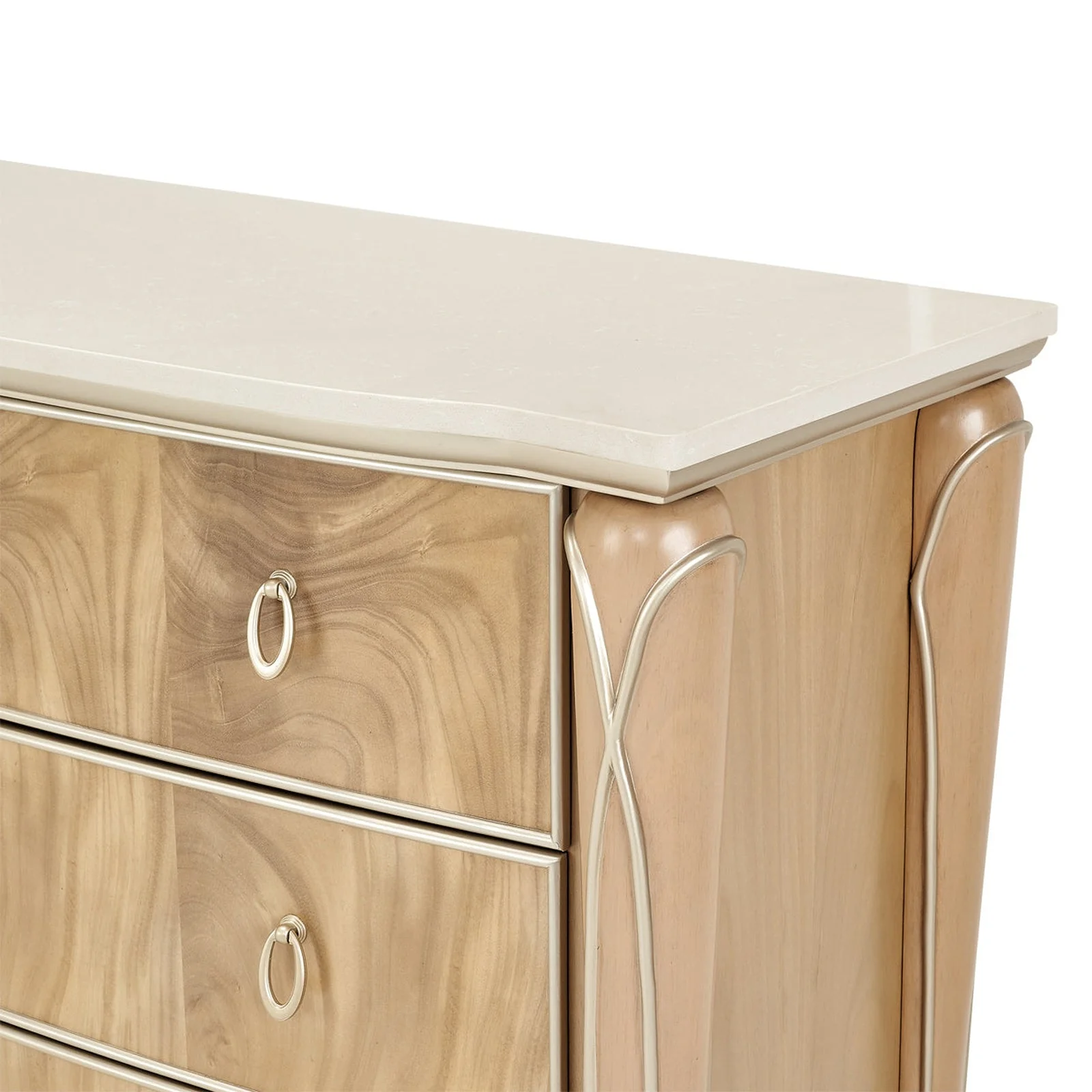 Michael Amini Villa Cherie Caramel Storage Dresser - Image 7