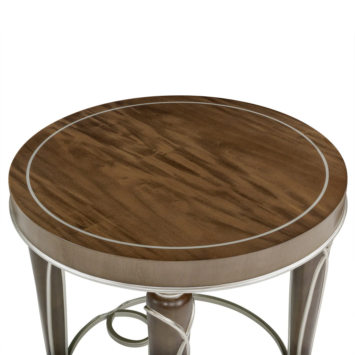 Michael Amini Villa Cherie Hazelnut End Table - Image 4